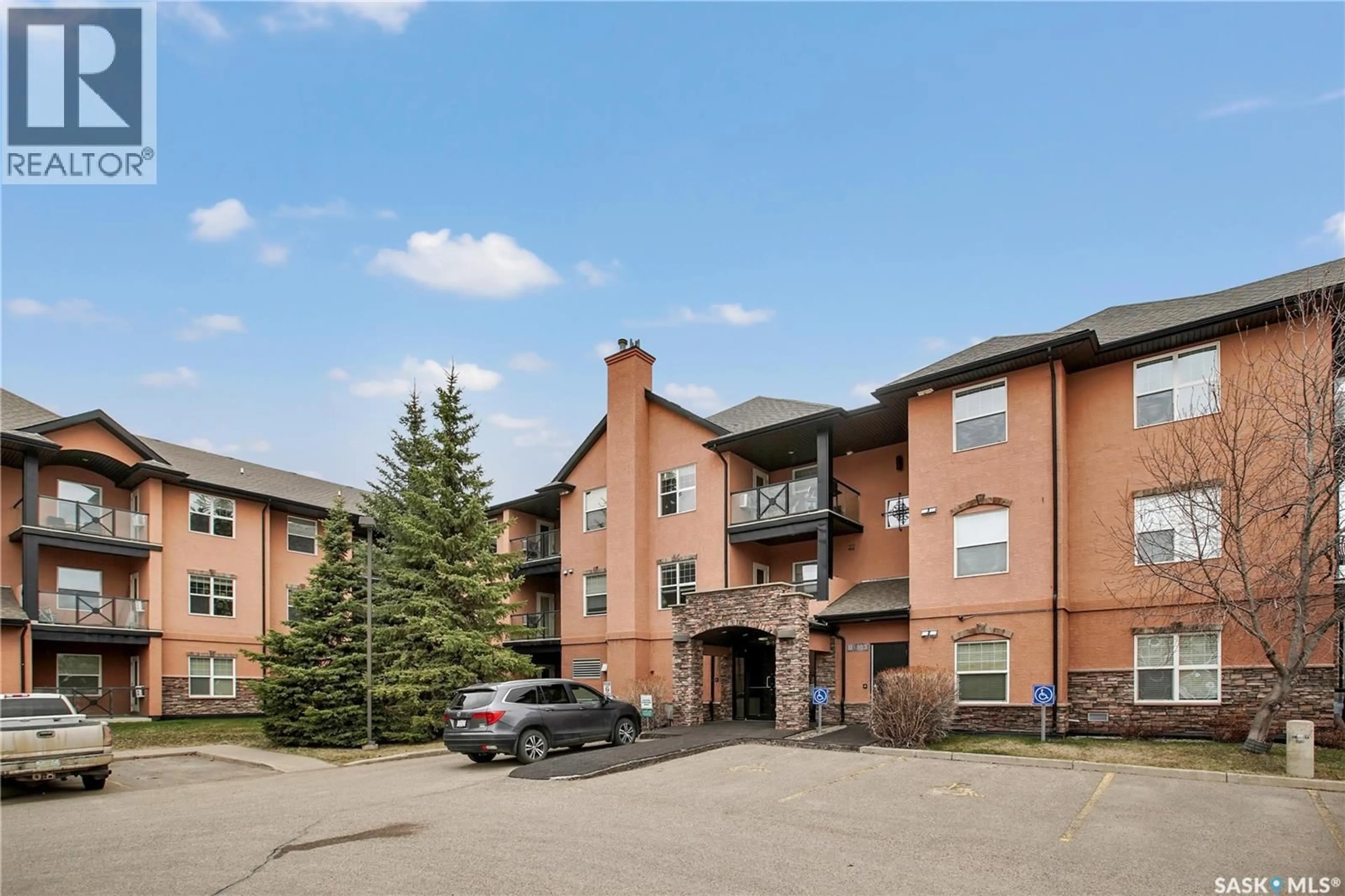 Patio, mountain view for B207 - 103 WELLMAN CRESCENT, Saskatoon Saskatchewan S7T0C1