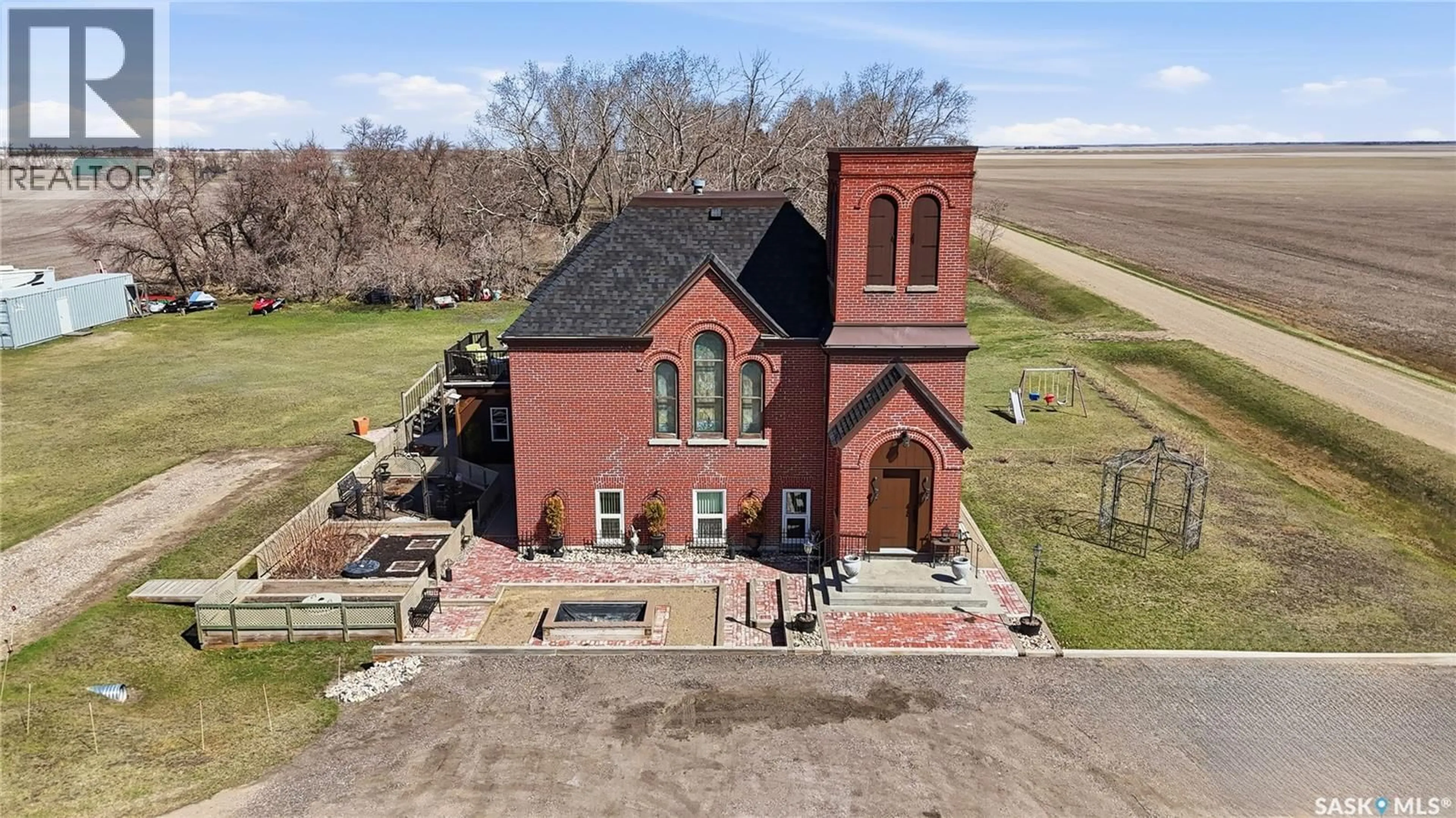 A pic from outside/outdoor area/front of a property/back of a property/a pic from drone, building for MICKLEBOROUGH ACREAGE, Lumsden Rm No. 189 Saskatchewan S4P2Z1