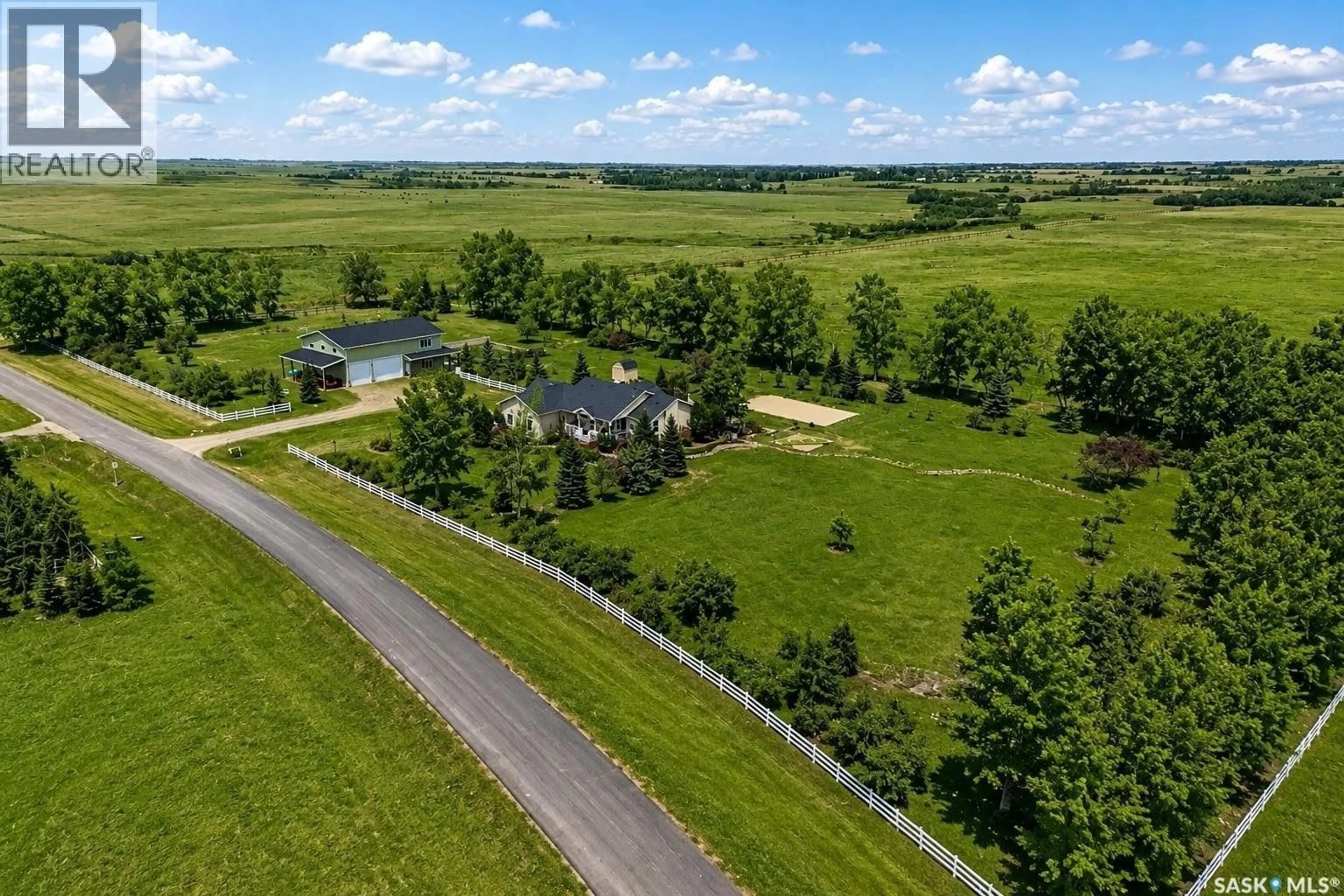 A pic from outside/outdoor area/front of a property/back of a property/a pic from drone, water/lake/river/ocean view for 16 POPLAR TRAIL, Edenwold Rm No.158 Saskatchewan S4L5B1