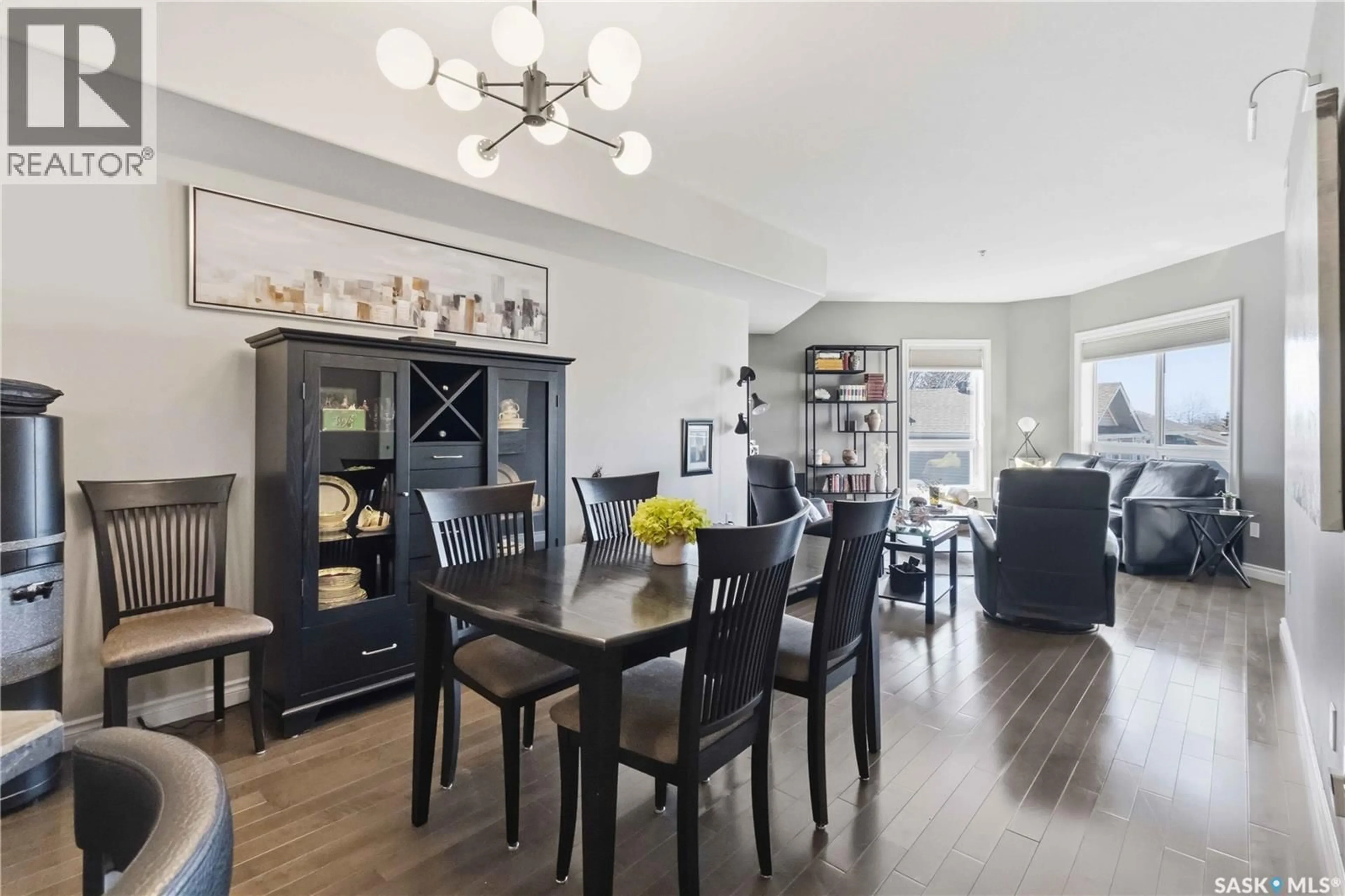 Dining room, wood/laminate floor for 227 - 204 PINEHOUSE DRIVE, Saskatoon Saskatchewan S7K6N9