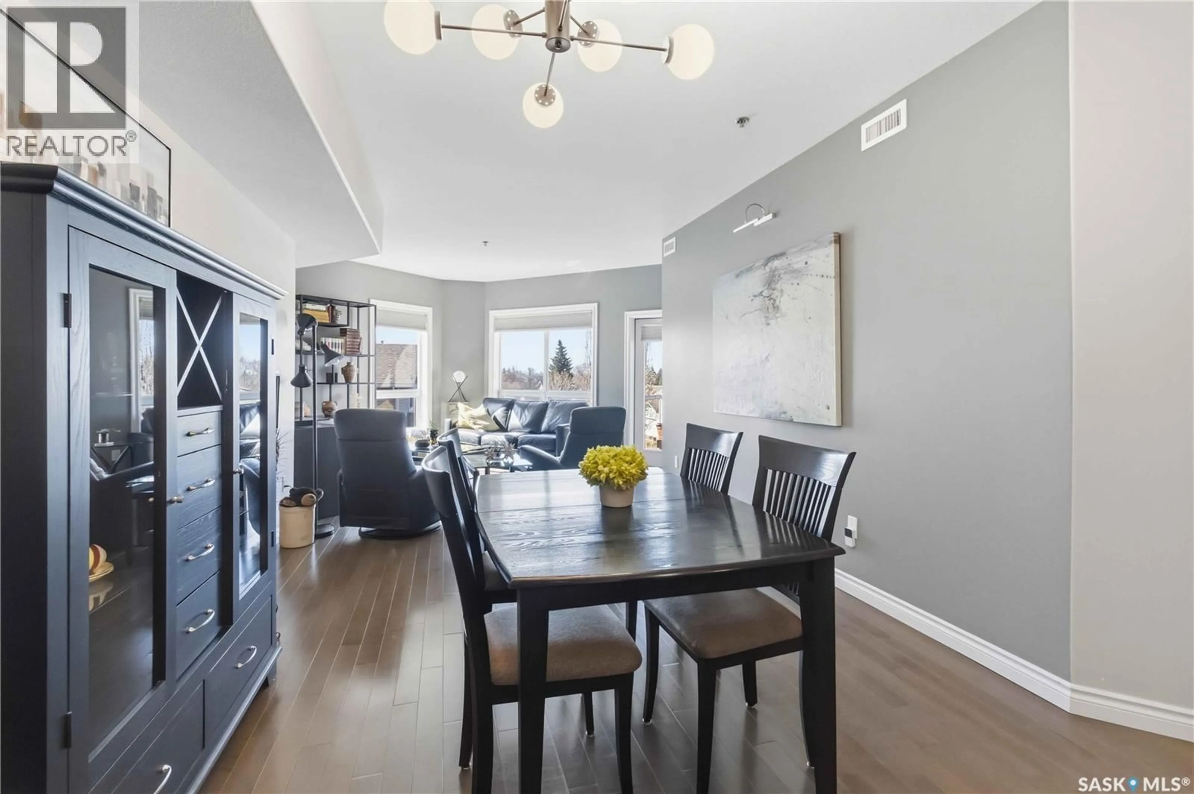 Dining room, wood/laminate floor for 227 - 204 PINEHOUSE DRIVE, Saskatoon Saskatchewan S7K6N9