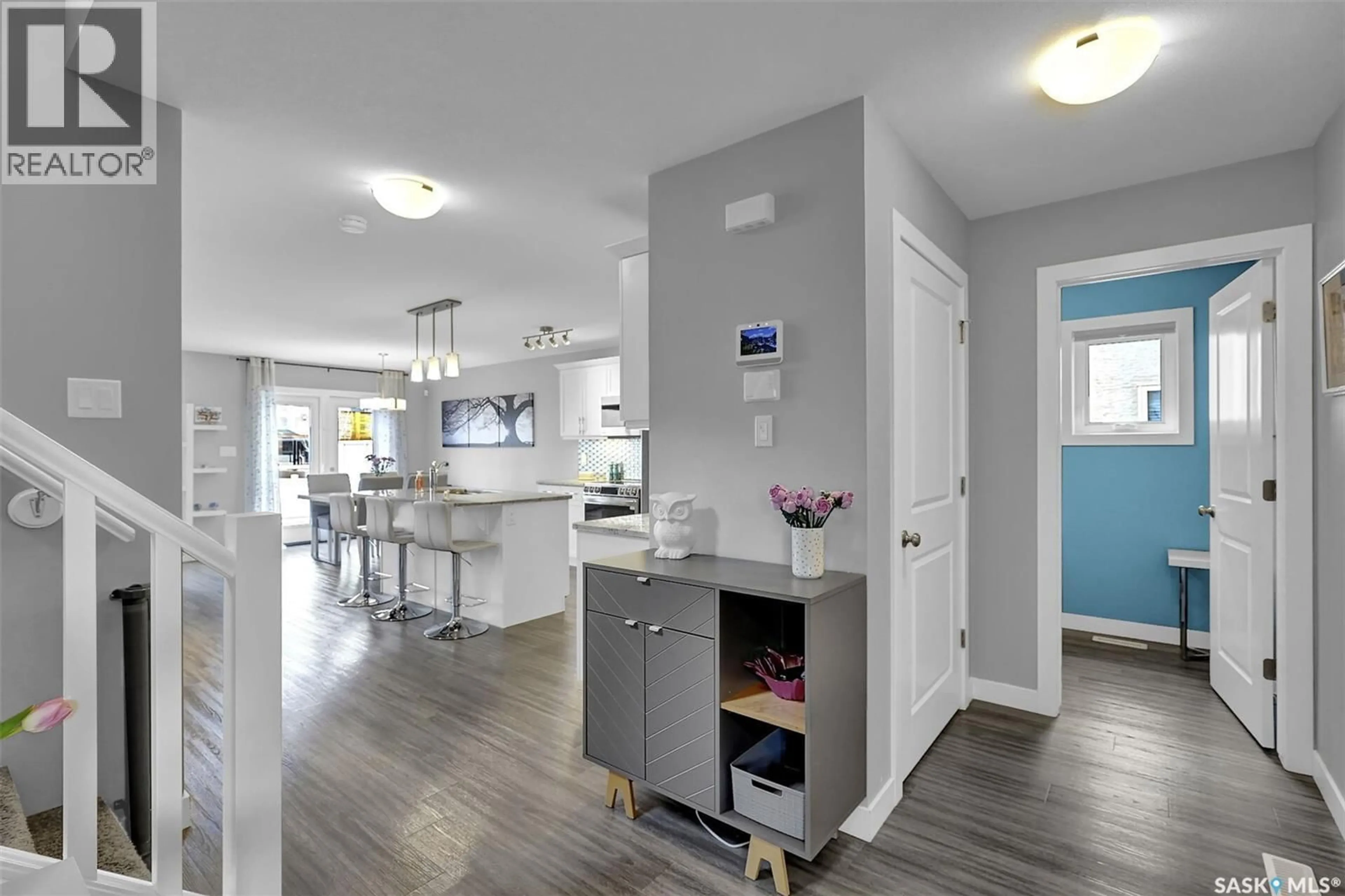 Open concept kitchen, ceramic/tile floor for 8933 KESTRAL DRIVE, Regina Saskatchewan S4Y0C2