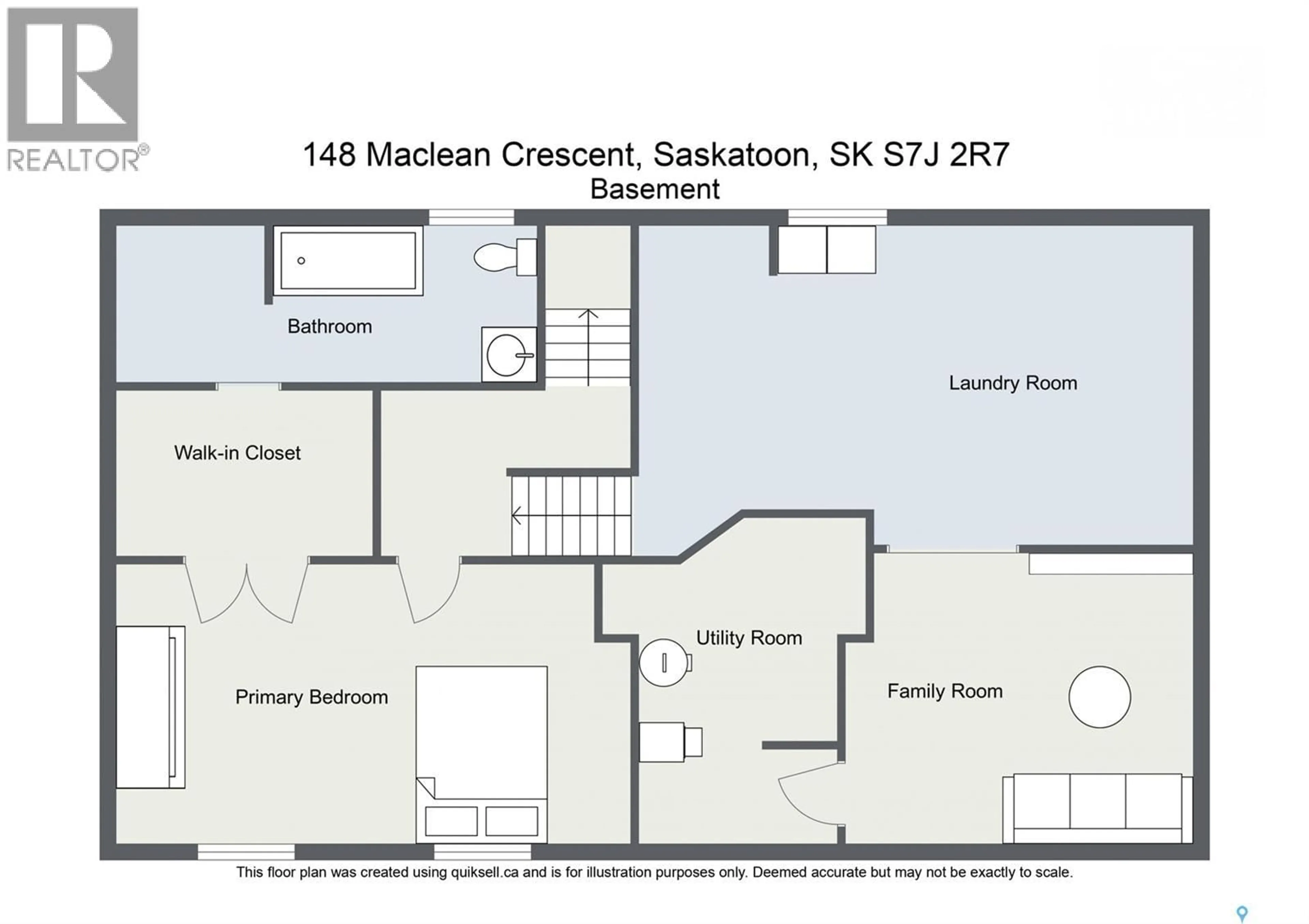 Floor plan for 148 MACLEAN CRESCENT, Saskatoon Saskatchewan S7J2R7