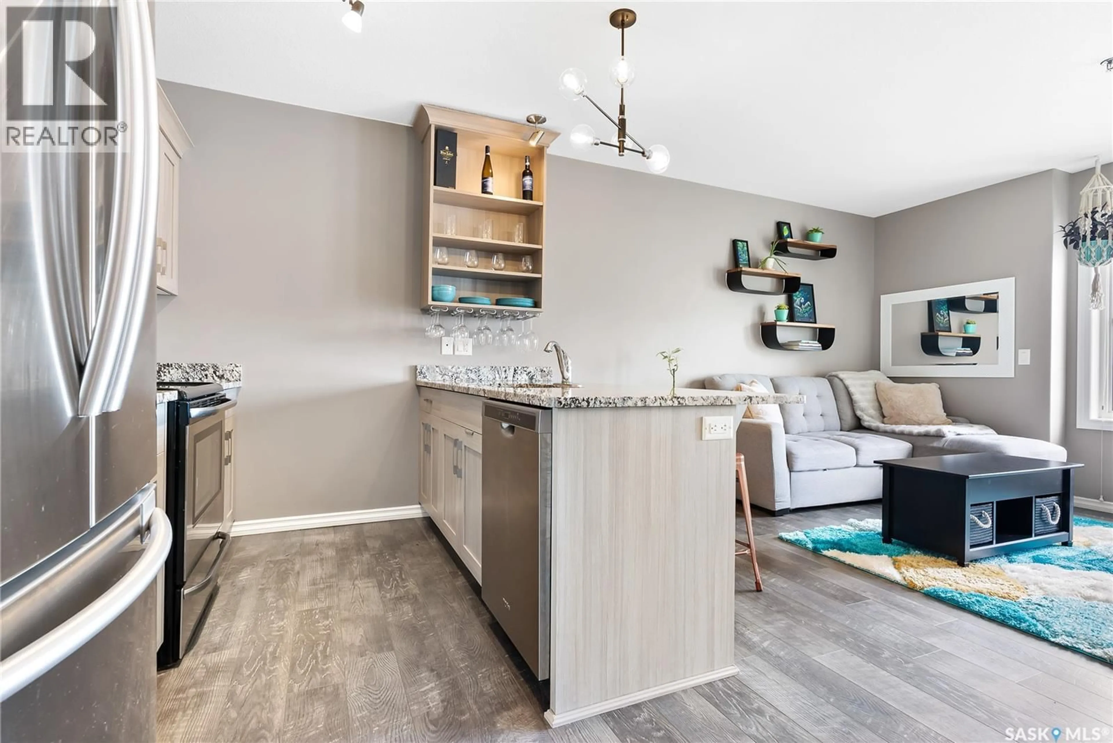 Open concept kitchen, unknown for 311 1715 BADHAM BOULEVARD, Regina Saskatchewan S4P0L9