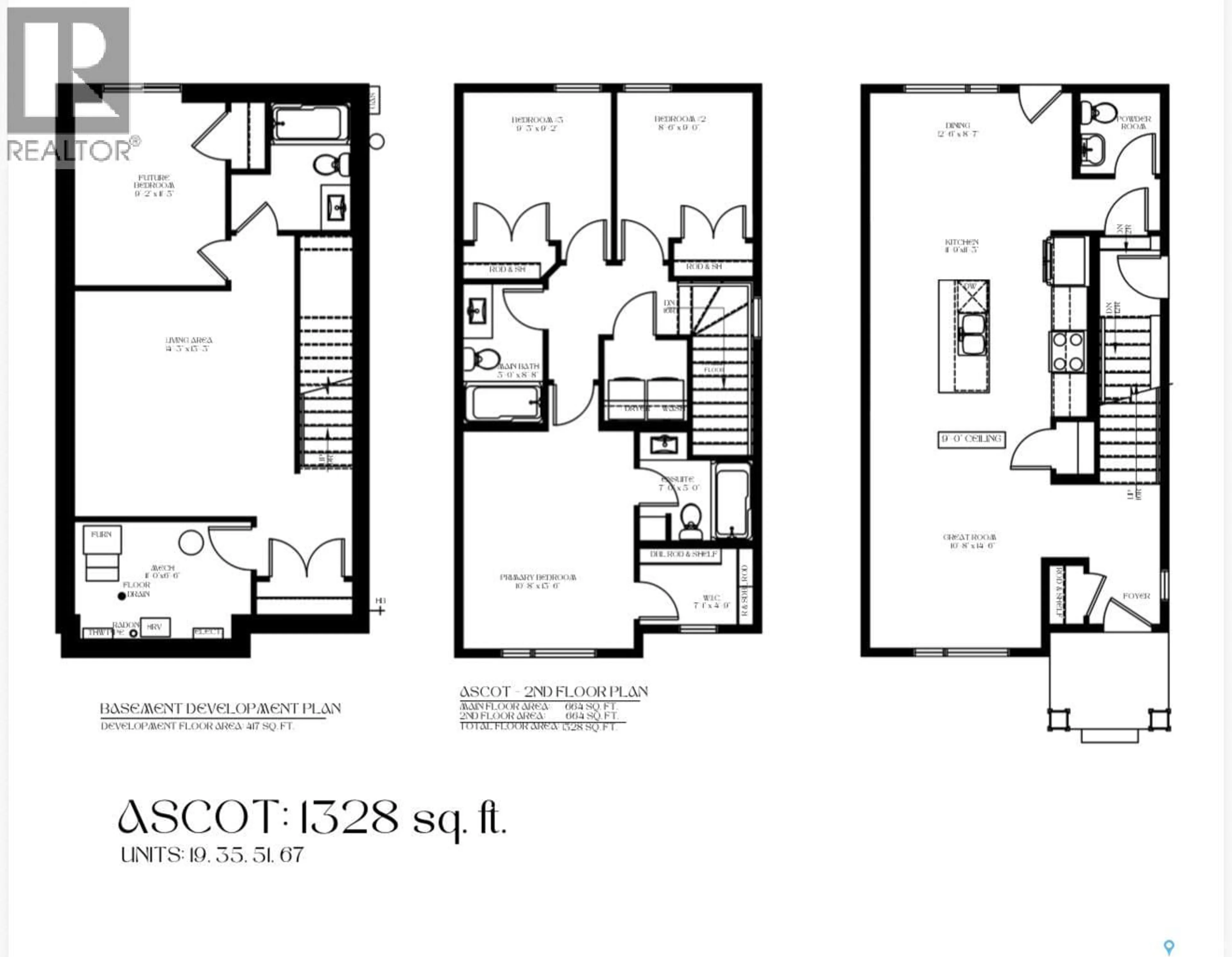 Floor plan for 51 TASKAMANWA TERRACE, Saskatoon Saskatchewan S7V1Z7