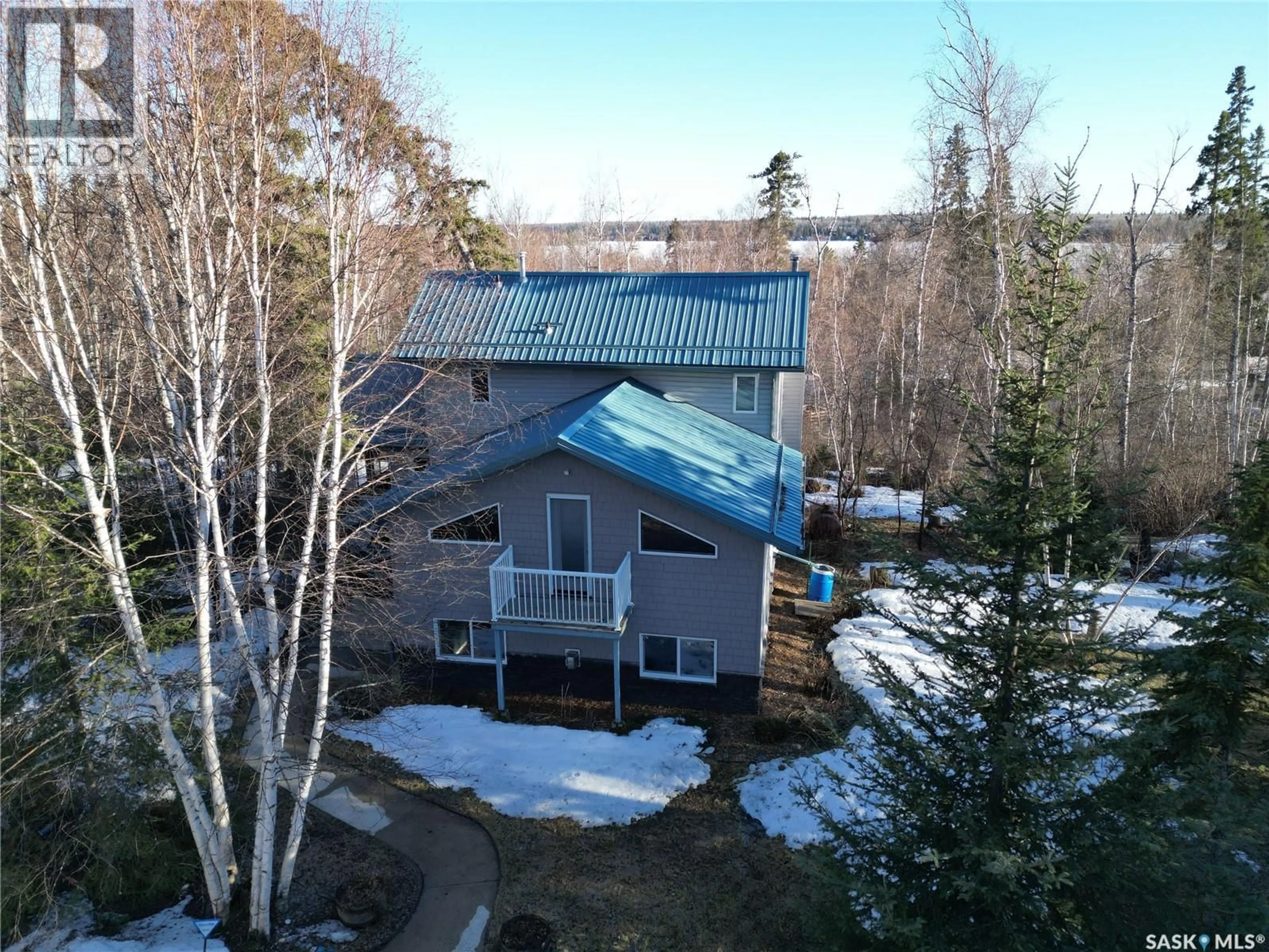 A pic from outside/outdoor area/front of a property/back of a property/a pic from drone, water/lake/river/ocean view for 101 DONNA PLACE, Lakeland Rm No. 521 Saskatchewan S0J0N0