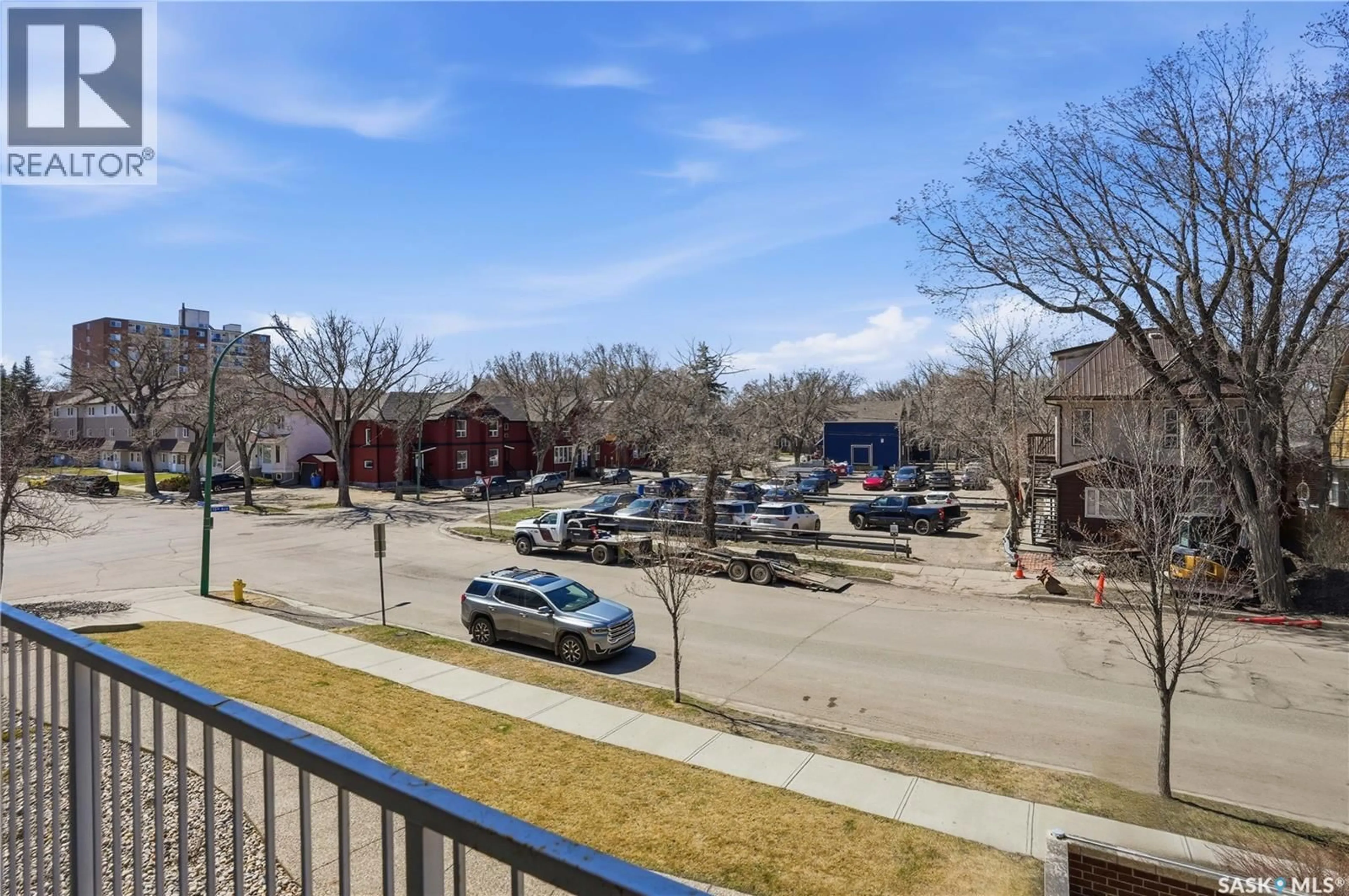 A pic from outside/outdoor area/front of a property/back of a property/a pic from drone, city buildings view from balcony for 206 - 2255 ANGUS STREET, Regina Saskatchewan S4T2A3