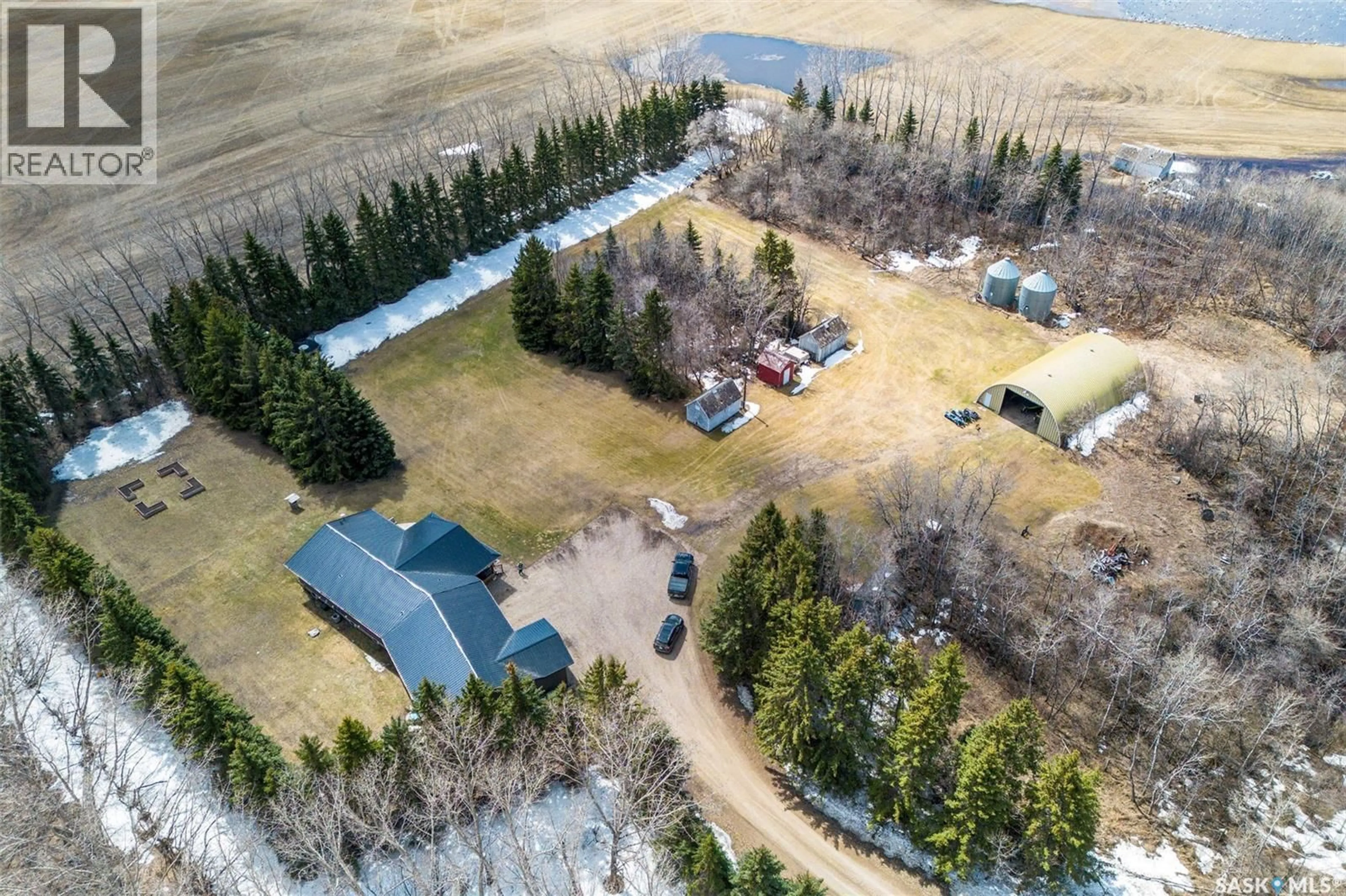 A pic from outside/outdoor area/front of a property/back of a property/a pic from drone, unknown for HOFFMAN ACREAGE, Lakeside Rm No. 338 Saskatchewan S0K4V0