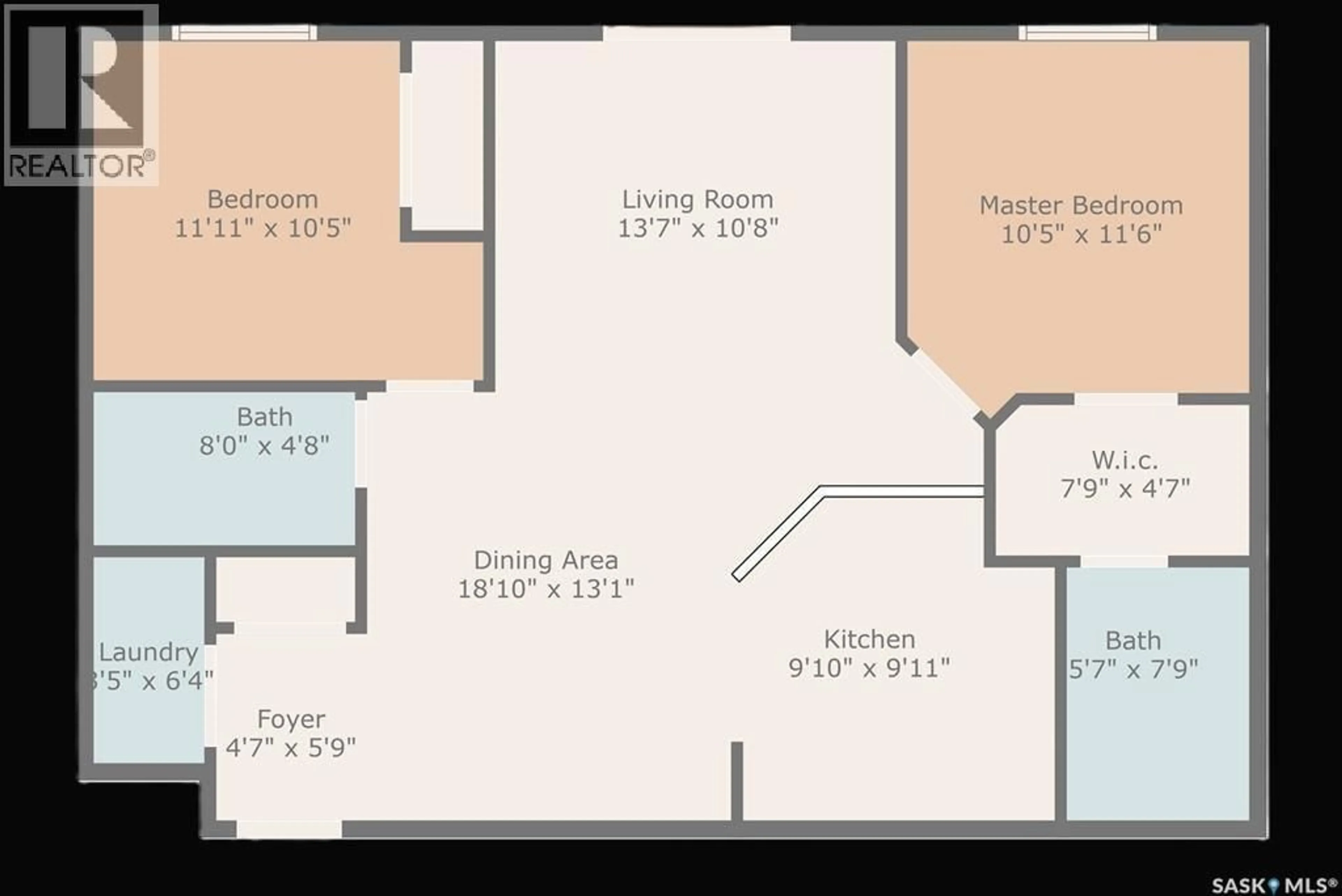 Floor plan for 204 - 303 LOWE ROAD, Saskatoon Saskatchewan S7S1P2