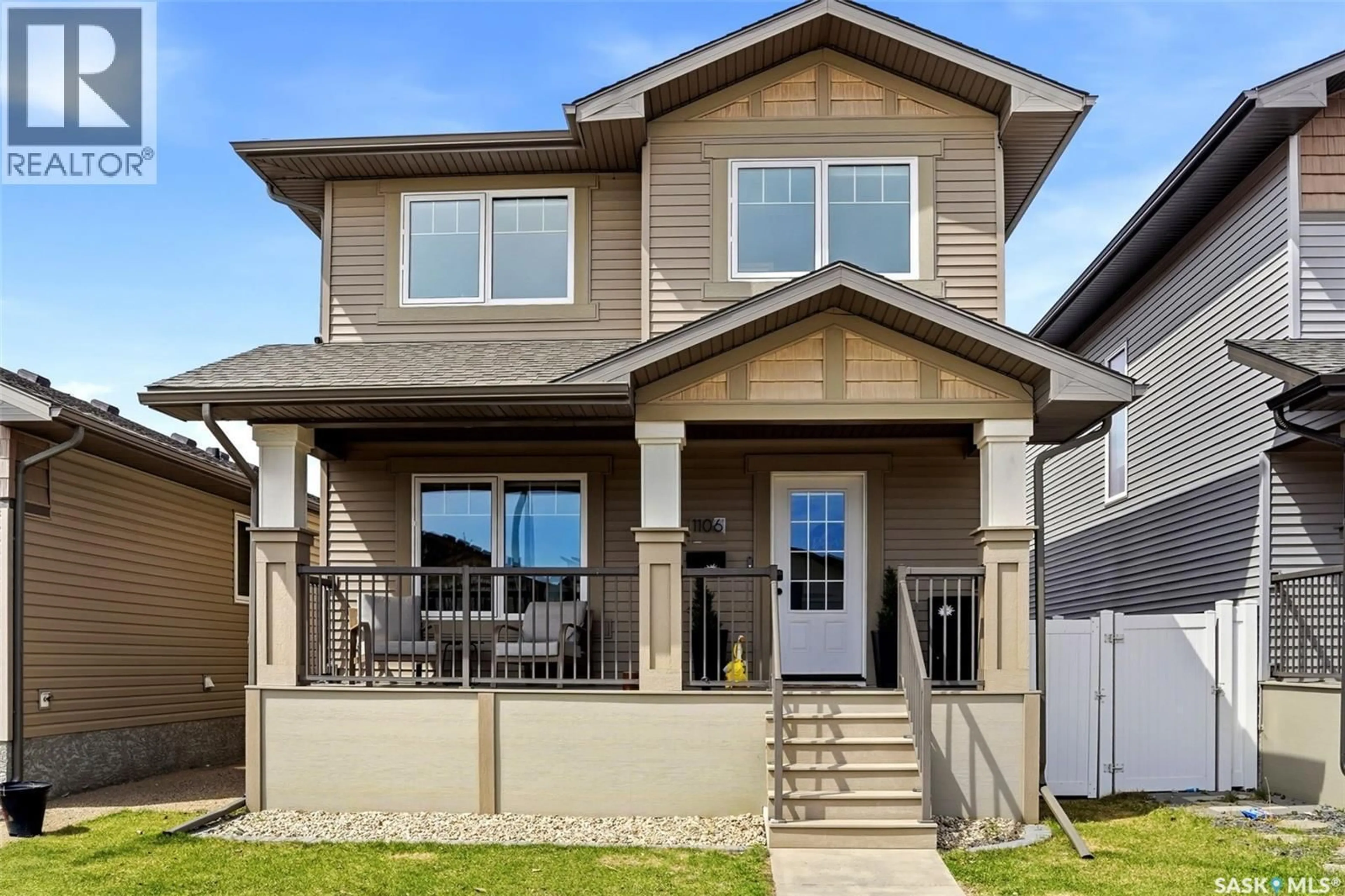 Home with vinyl exterior material, street for 1106 POLEY STREET, Regina Saskatchewan S4X0K2