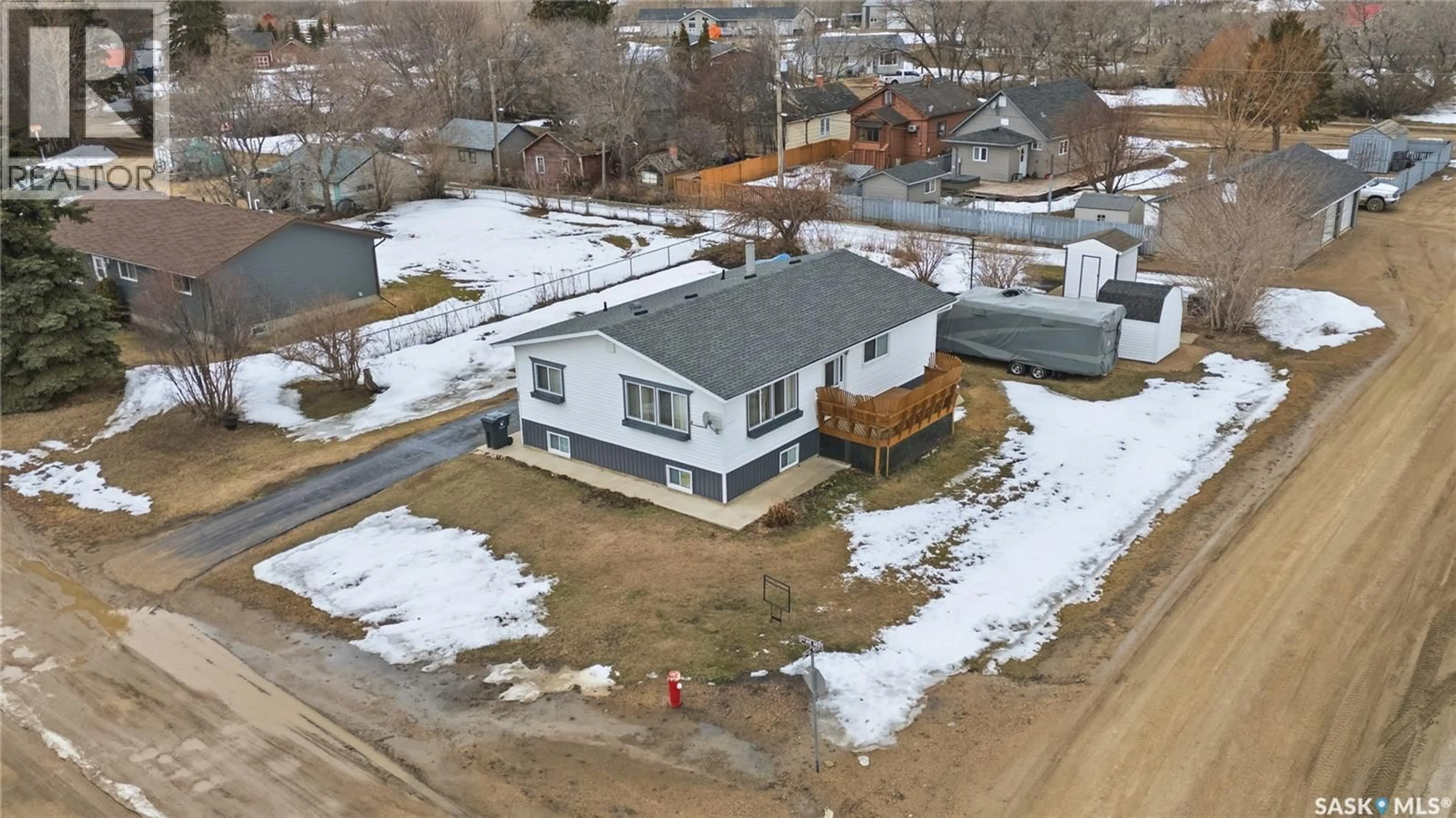 A pic from outside/outdoor area/front of a property/back of a property/a pic from drone, unknown for 302 2ND AVENUE, Blaine Lake Saskatchewan S0J0J0