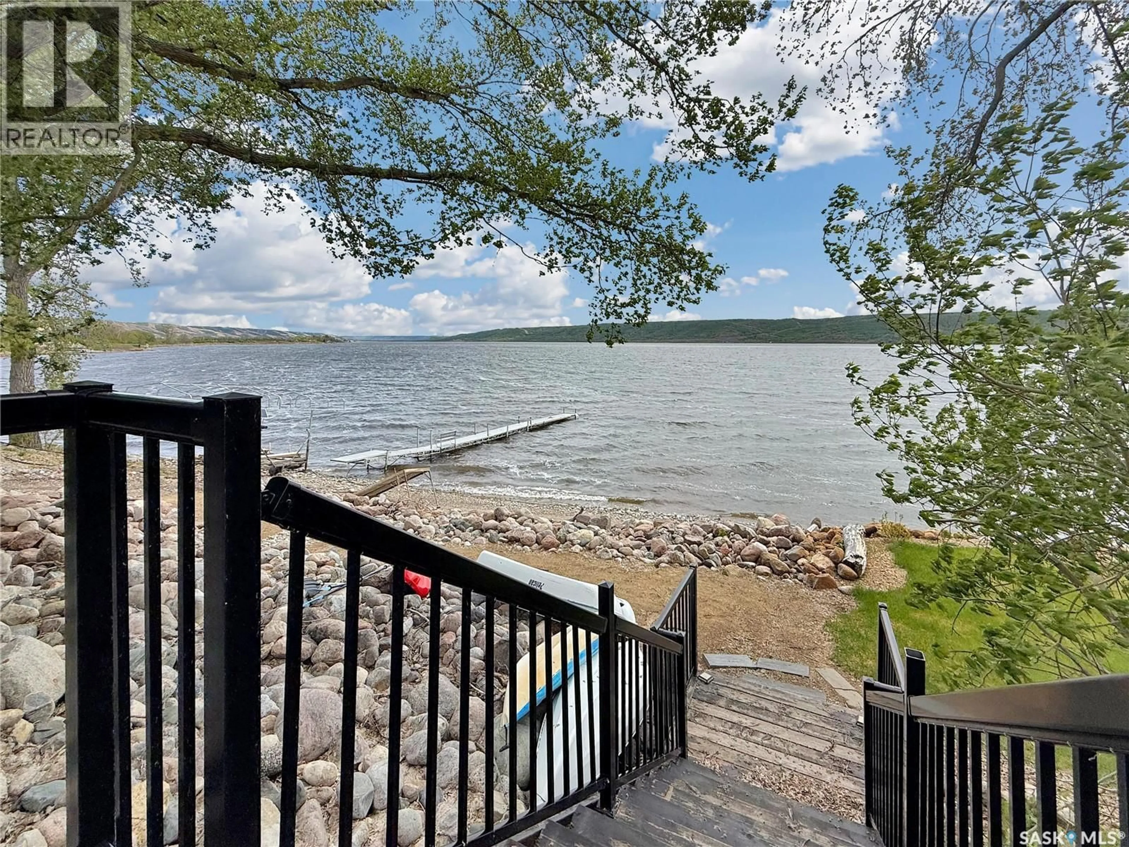 Patio, water/lake/river/ocean view for 4 WHISPERING VALLEY ESTATES, Round Lake Saskatchewan S0A3Y0