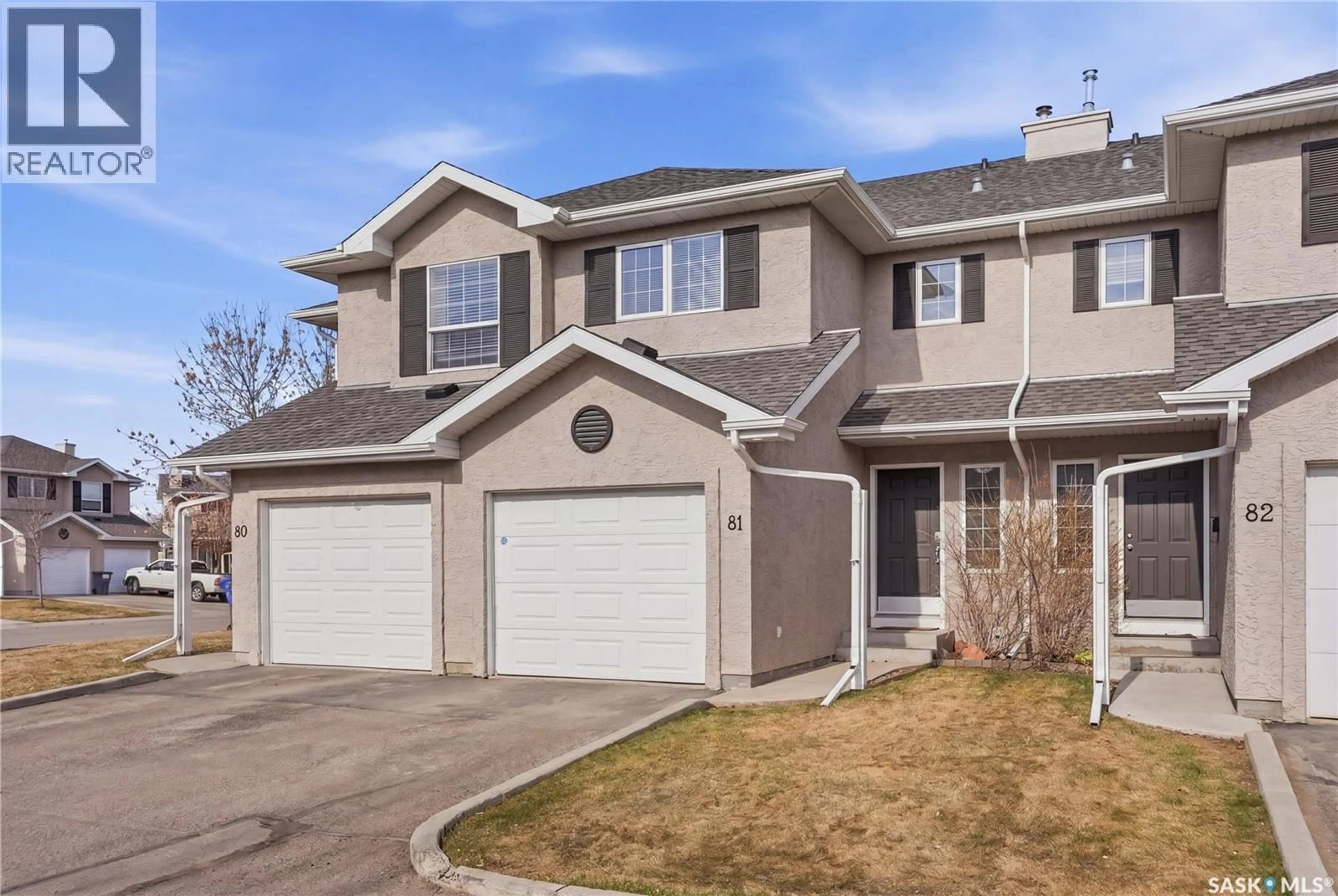 Home with vinyl exterior material, street for 81 103 BANYAN CRESCENT, Saskatoon Saskatchewan S7V1G4