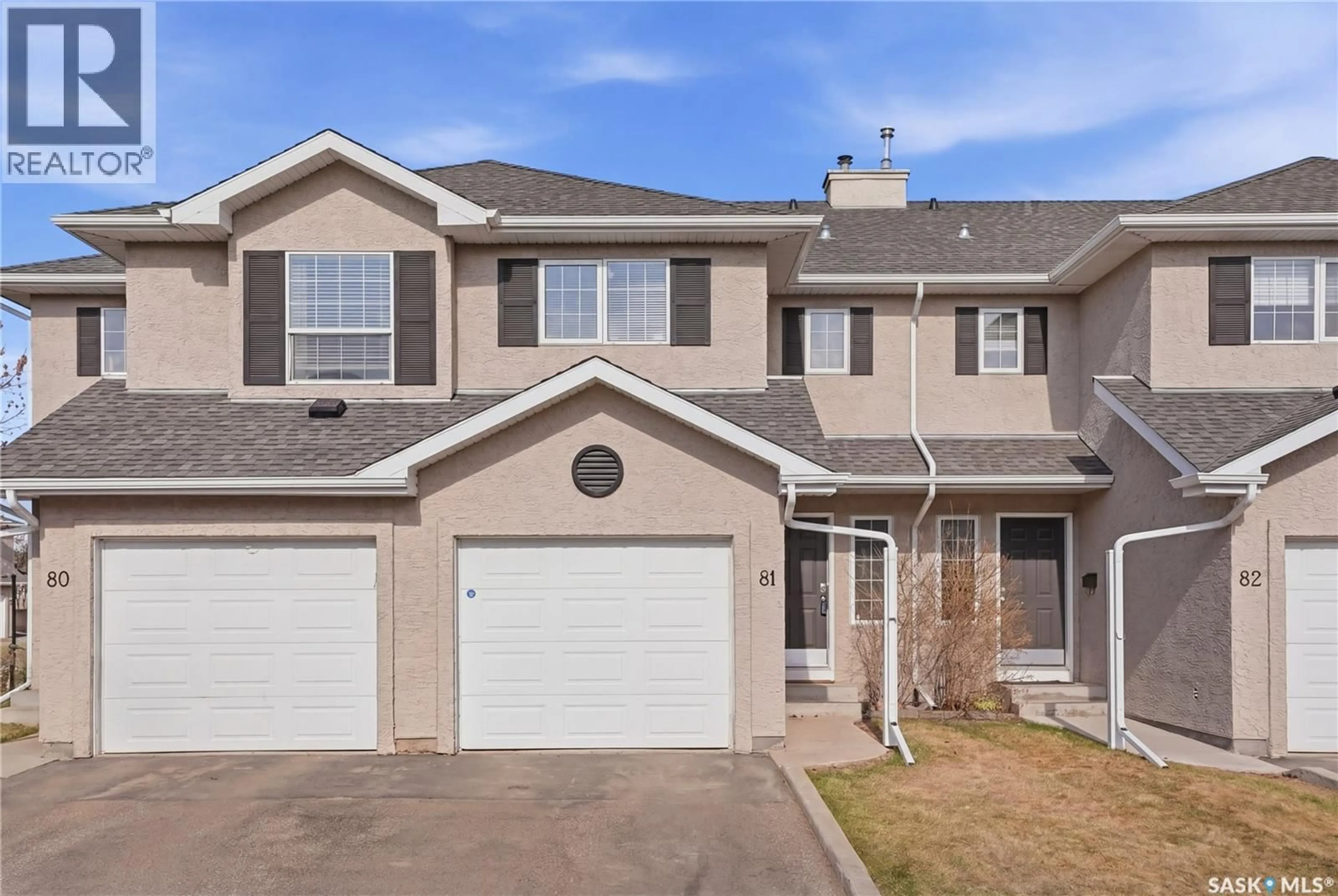 Home with vinyl exterior material, street for 81 103 BANYAN CRESCENT, Saskatoon Saskatchewan S7V1G4