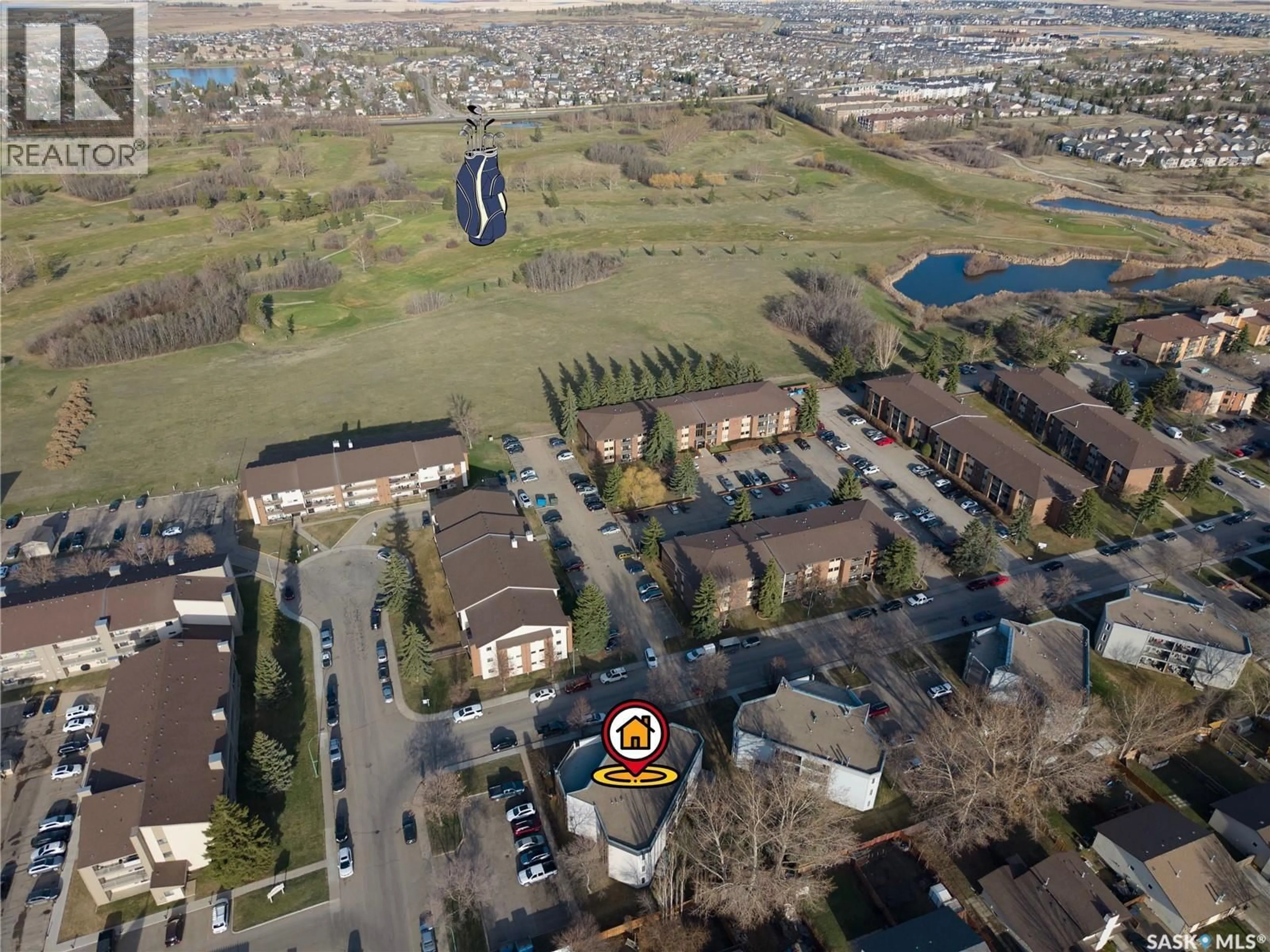 A pic from outside/outdoor area/front of a property/back of a property/a pic from drone, street for 302 - 303 TAIT CRESCENT, Saskatoon Saskatchewan S7H5L2