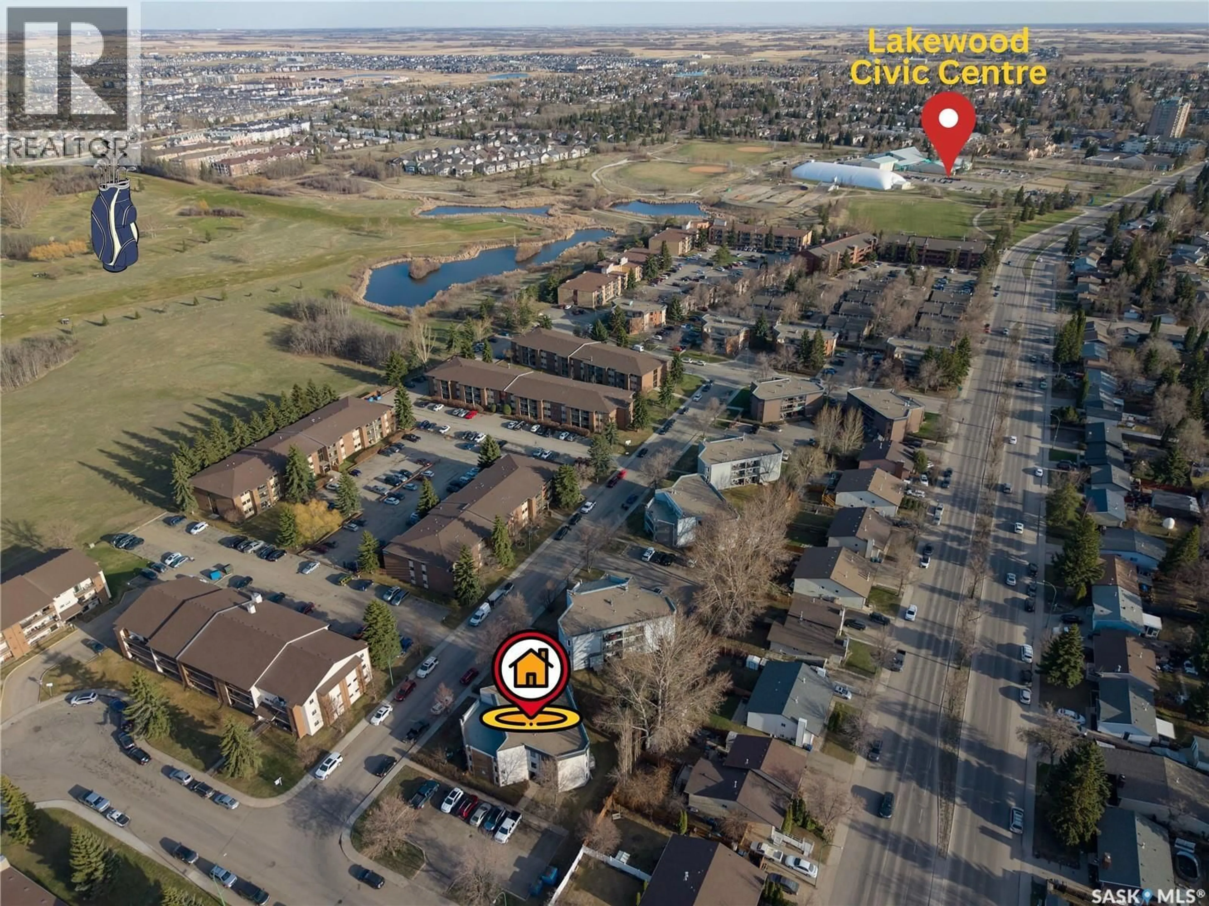 A pic from outside/outdoor area/front of a property/back of a property/a pic from drone, street for 302 - 303 TAIT CRESCENT, Saskatoon Saskatchewan S7H5L2