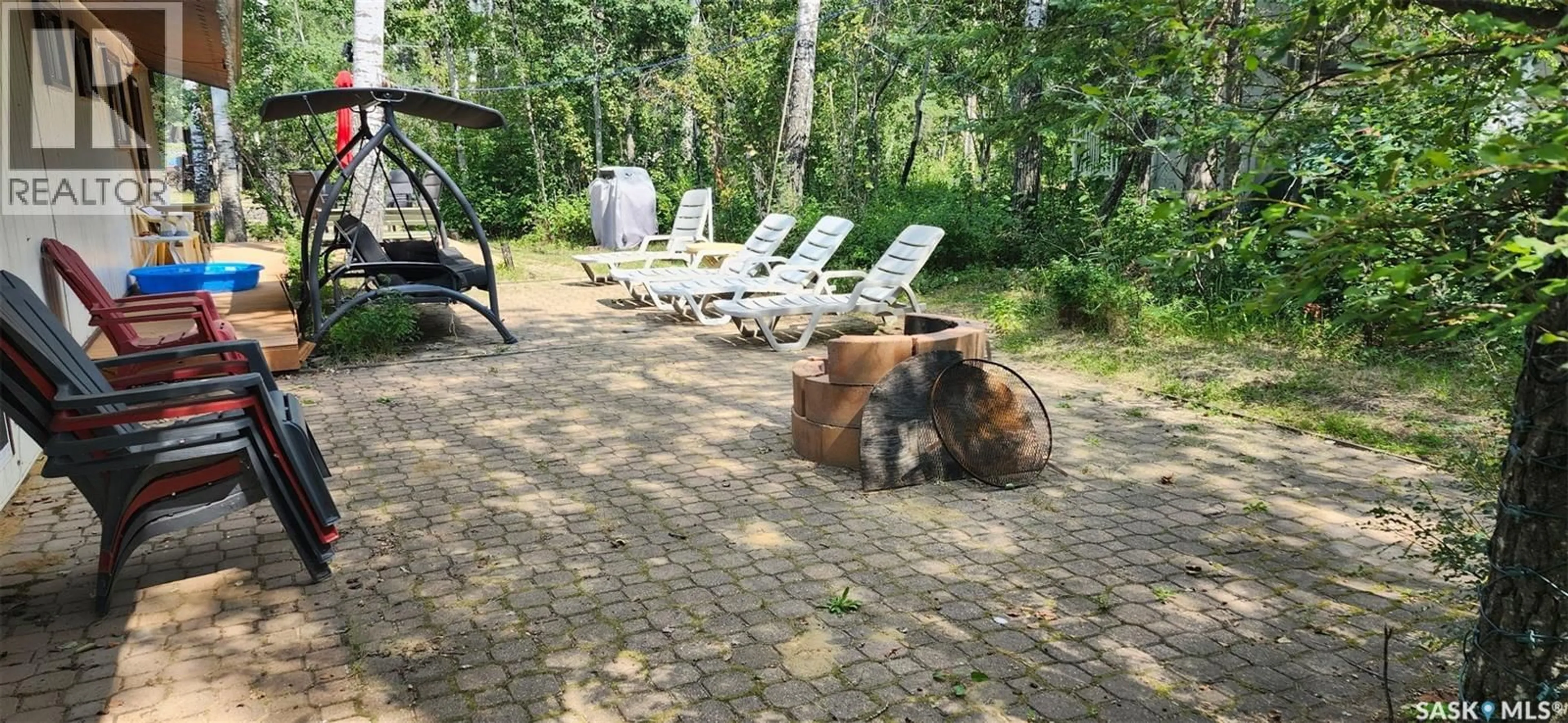 Patio, forest/trees view for 45 CRANBERRY CRESCENT, Good Spirit Lake Prov Park Saskatchewan S0A3V0