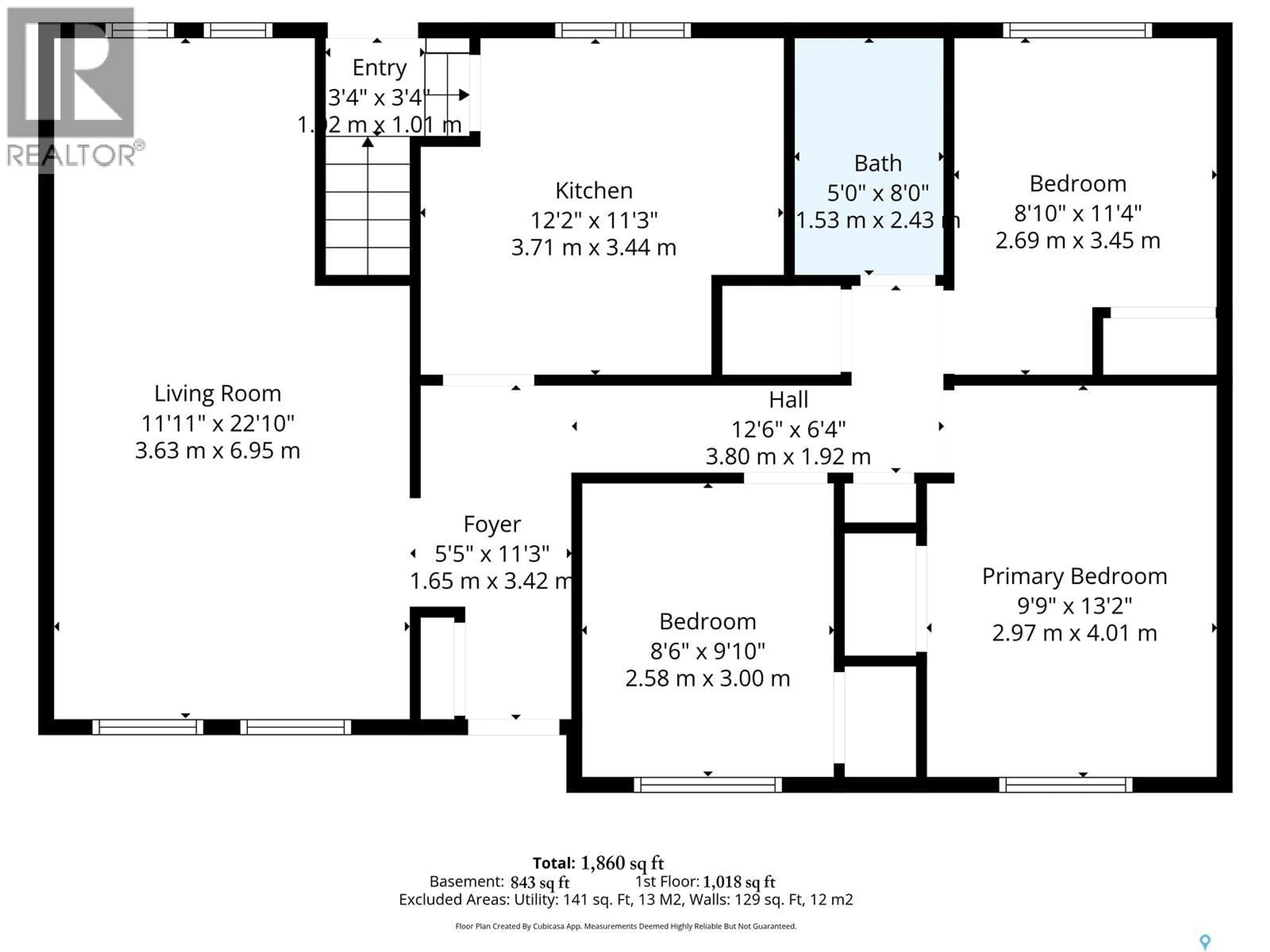 Floor plan for 1917 CAIRNS AVENUE, Saskatoon Saskatchewan S7J1T3