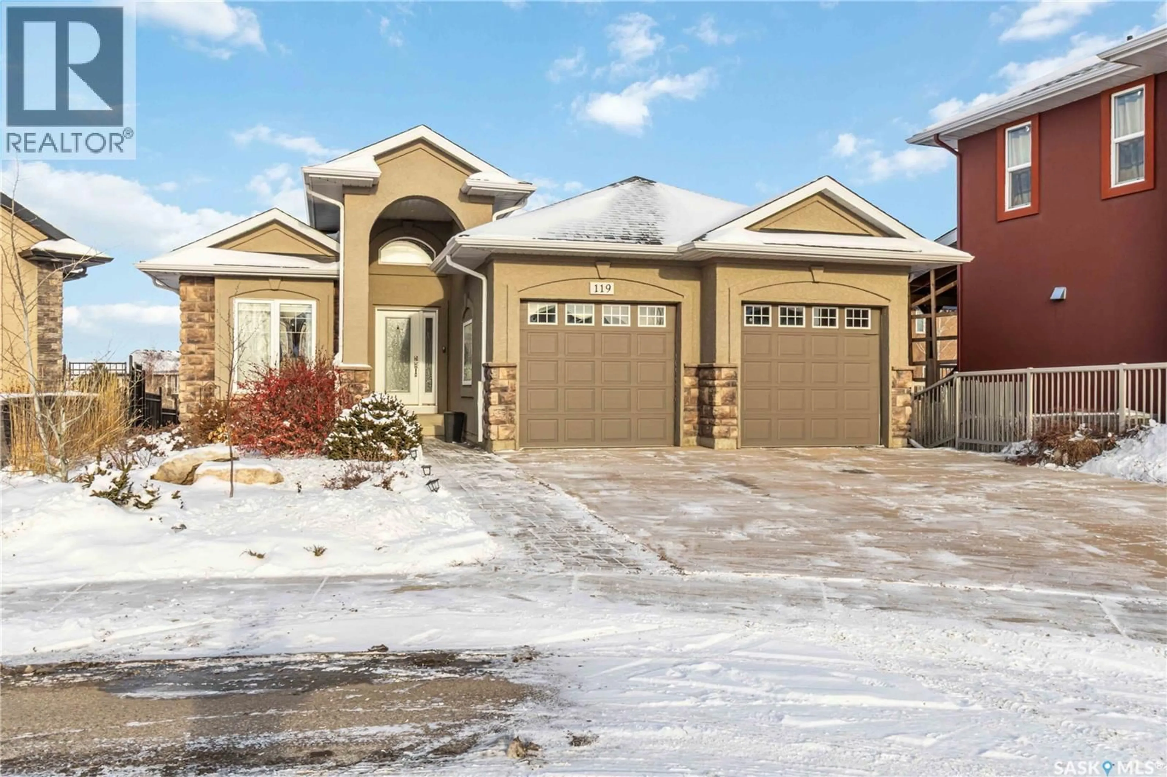 Home with brick exterior material, street for 119 MASUDA TERRACE, Saskatoon Saskatchewan S7W0G9