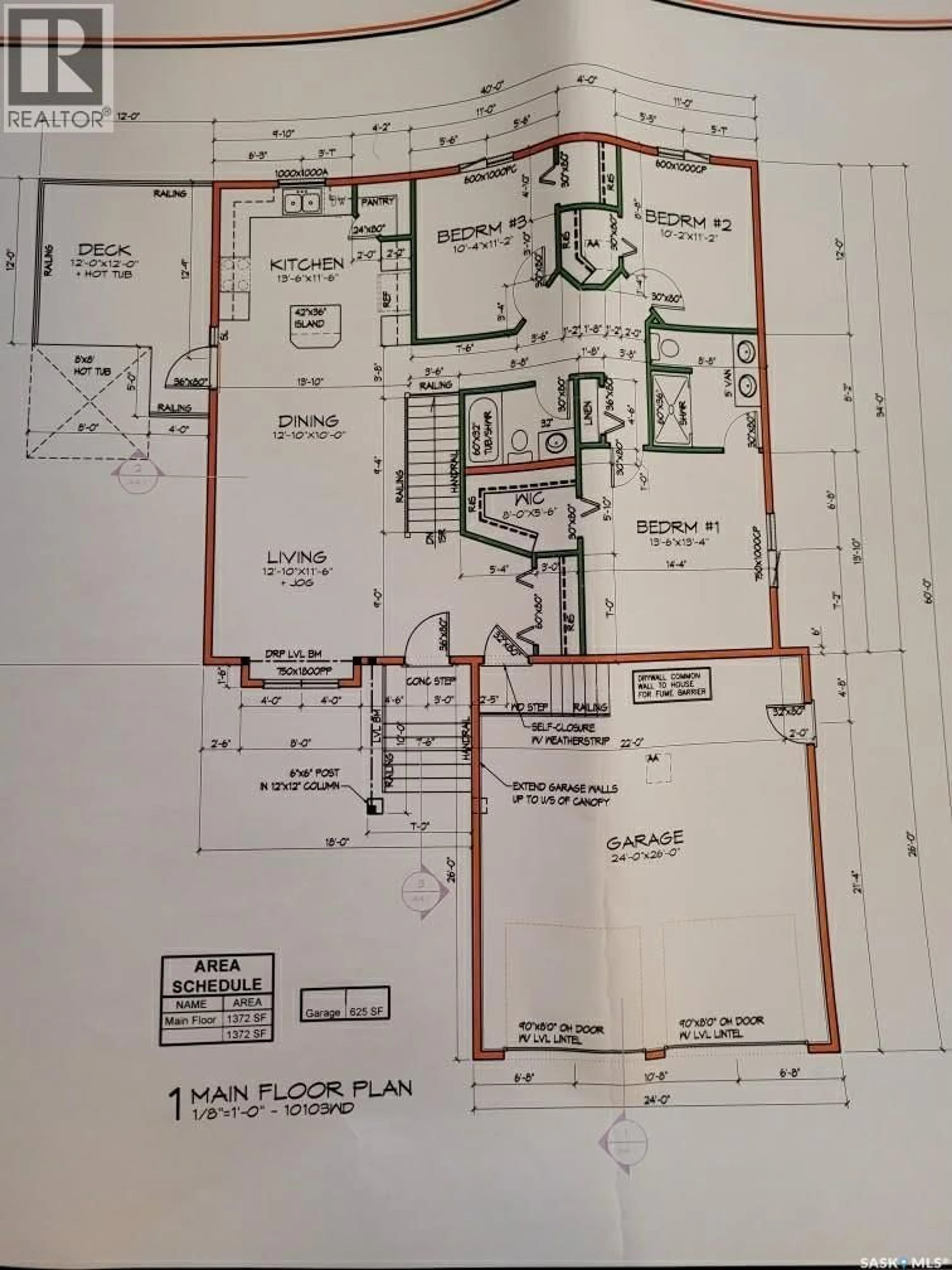 Floor plan for 505 CARDINAL COURT, Shellbrook Saskatchewan S0J2E0