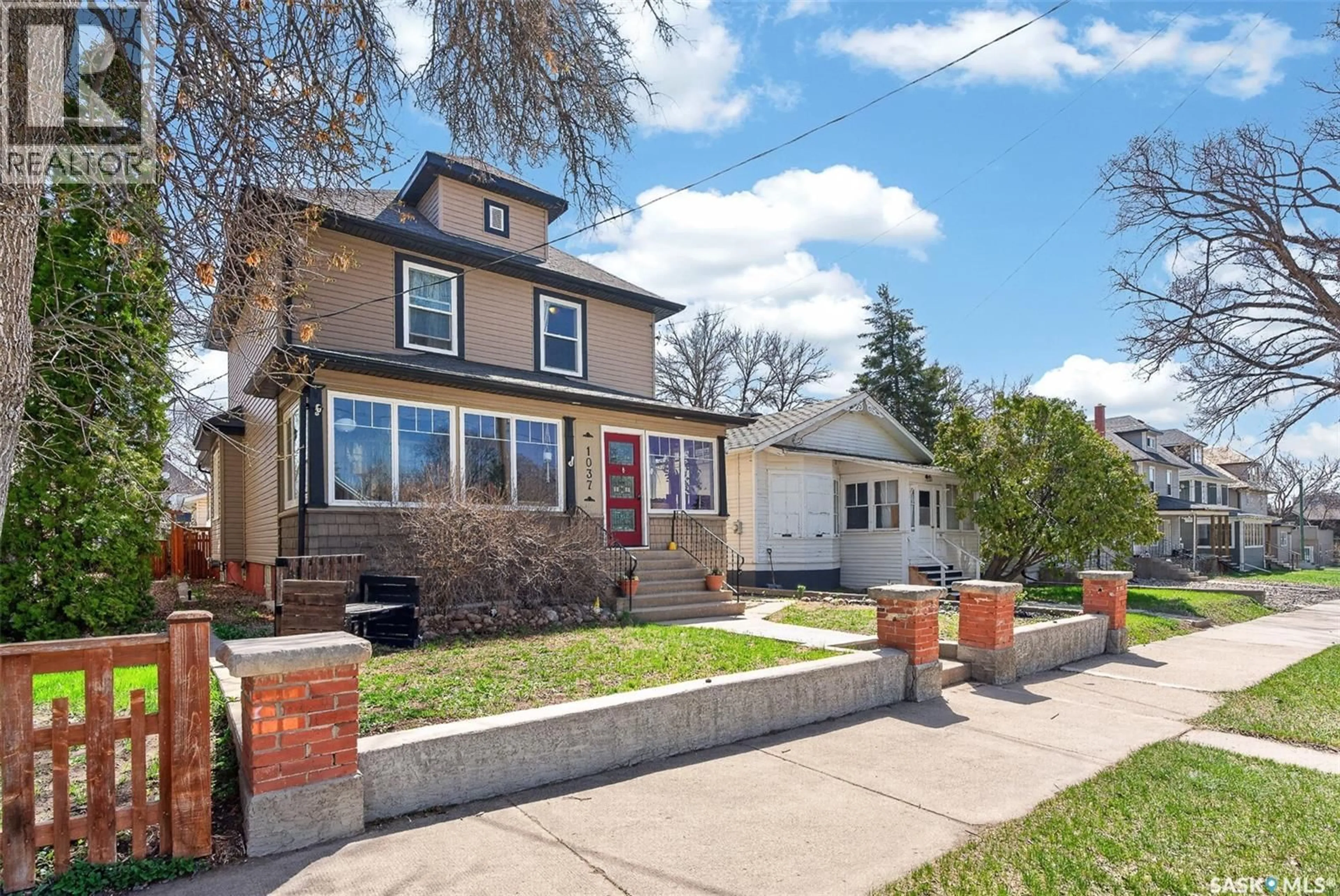 Home with brick exterior material, street for 1037 CHESTNUT AVENUE, Moose Jaw Saskatchewan S6H1A5
