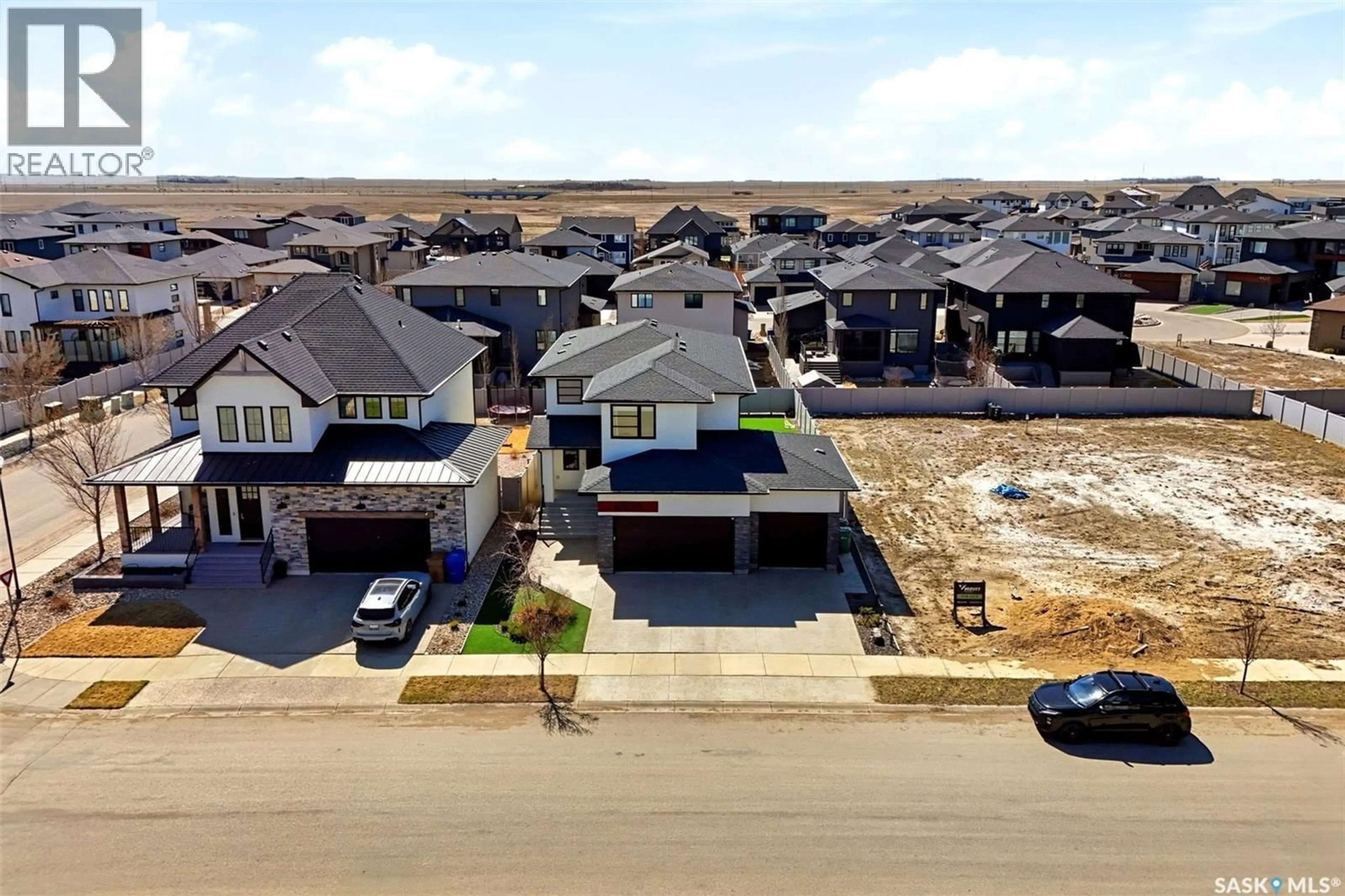 A pic from outside/outdoor area/front of a property/back of a property/a pic from drone, street for 4305 BULRUSH WAY, Regina Saskatchewan S4V3L4