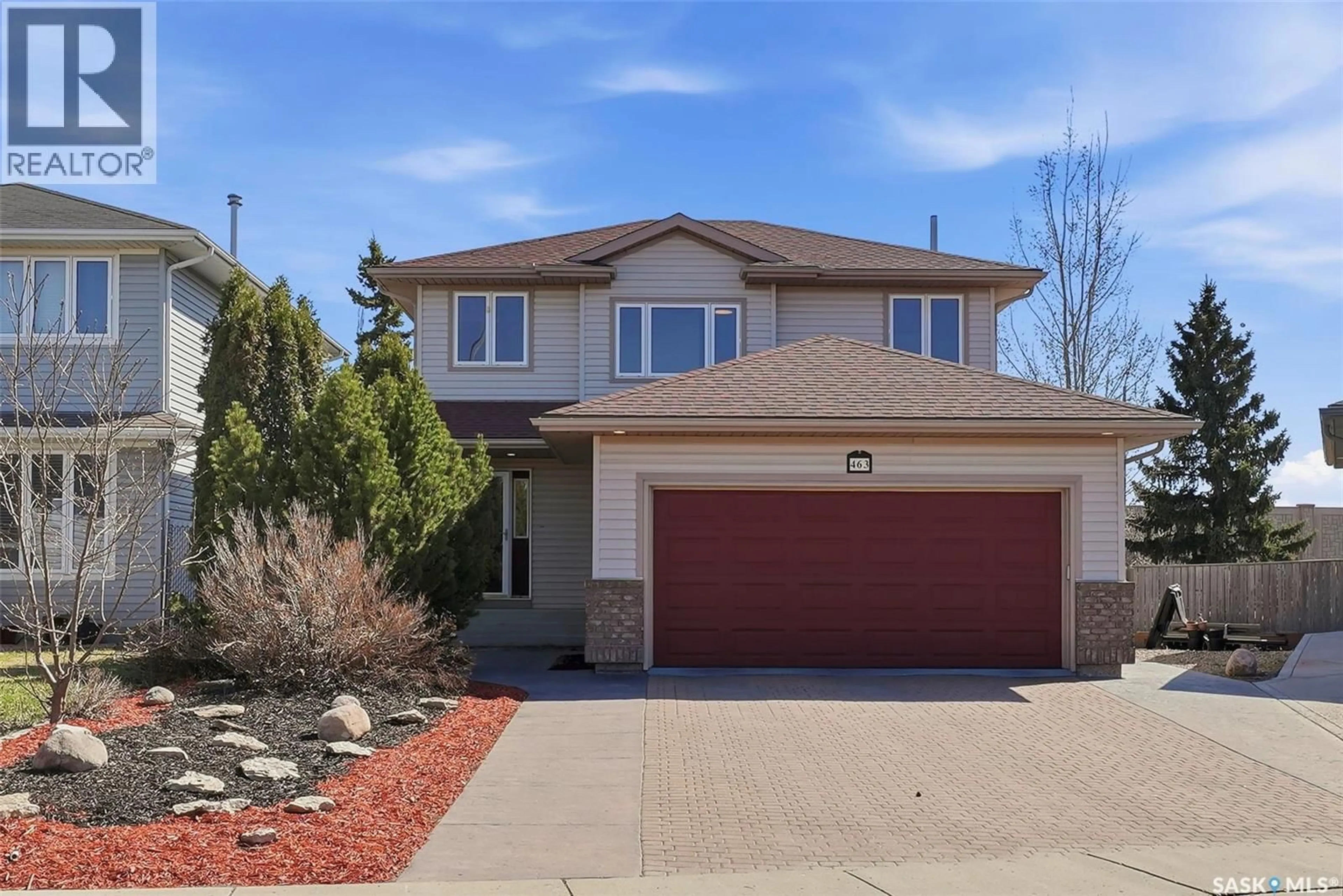 Home with brick exterior material, street for 463 BUCKWOLD COVE, Saskatoon Saskatchewan S7N4W1
