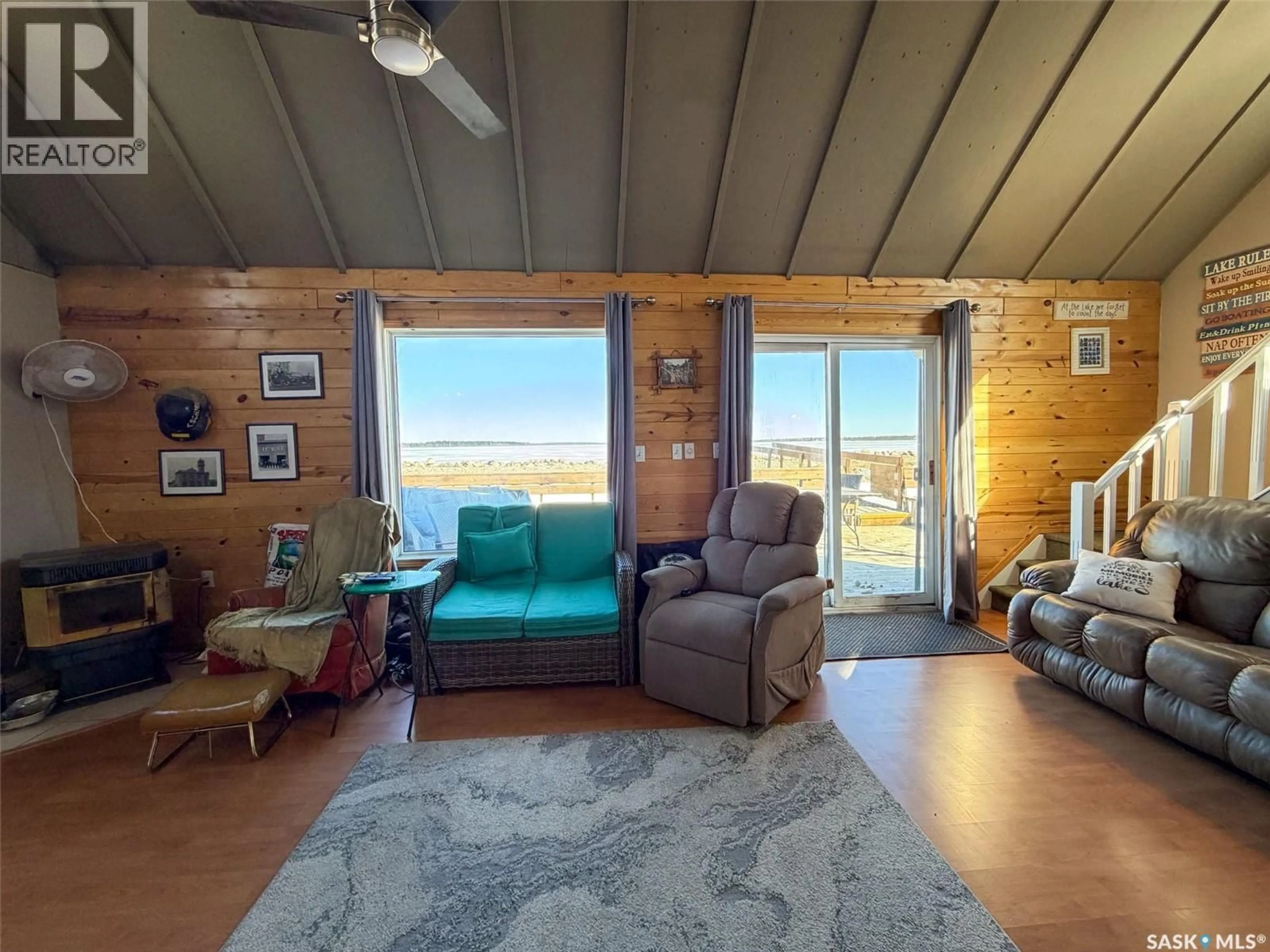 Living room with furniture, unknown for MEETING LAKE CABIN, Meeting Lake Saskatchewan S0M2L0
