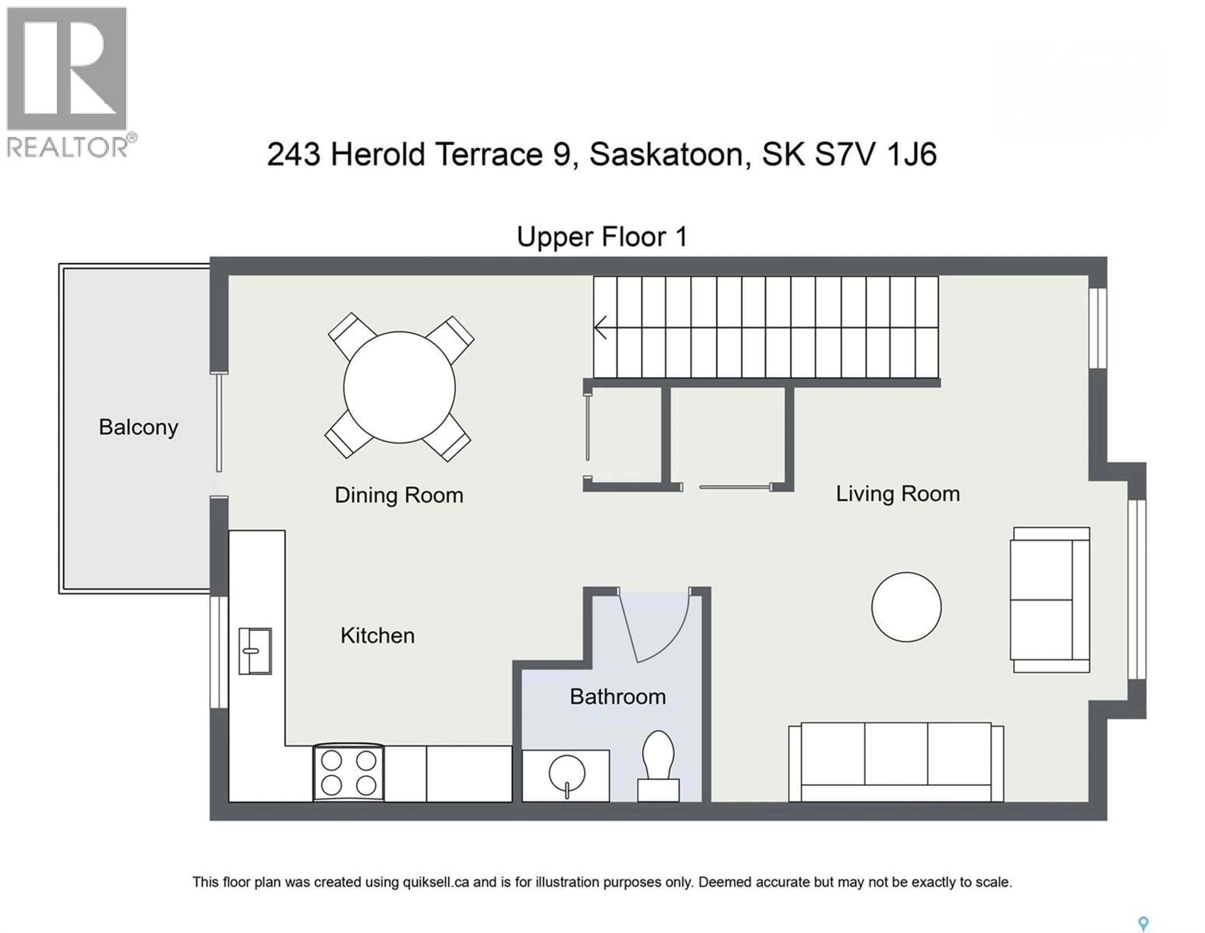 Floor plan for 9 243 HEROLD TERRACE, Saskatoon Saskatchewan S7V1J5