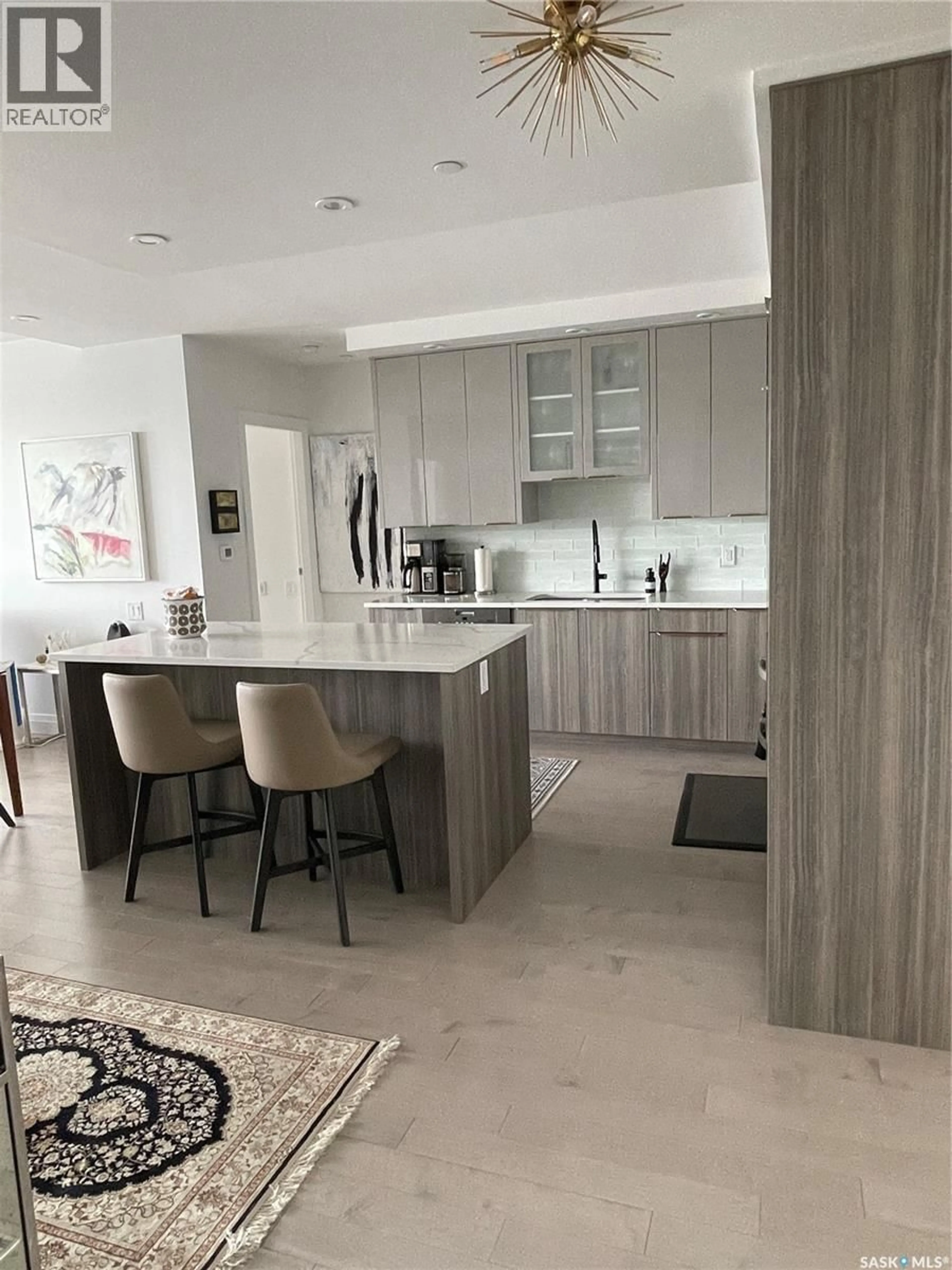 Contemporary kitchen, ceramic/tile floor for 308 - 637 UNIVERSITY DRIVE, Saskatoon Saskatchewan S7N0H8