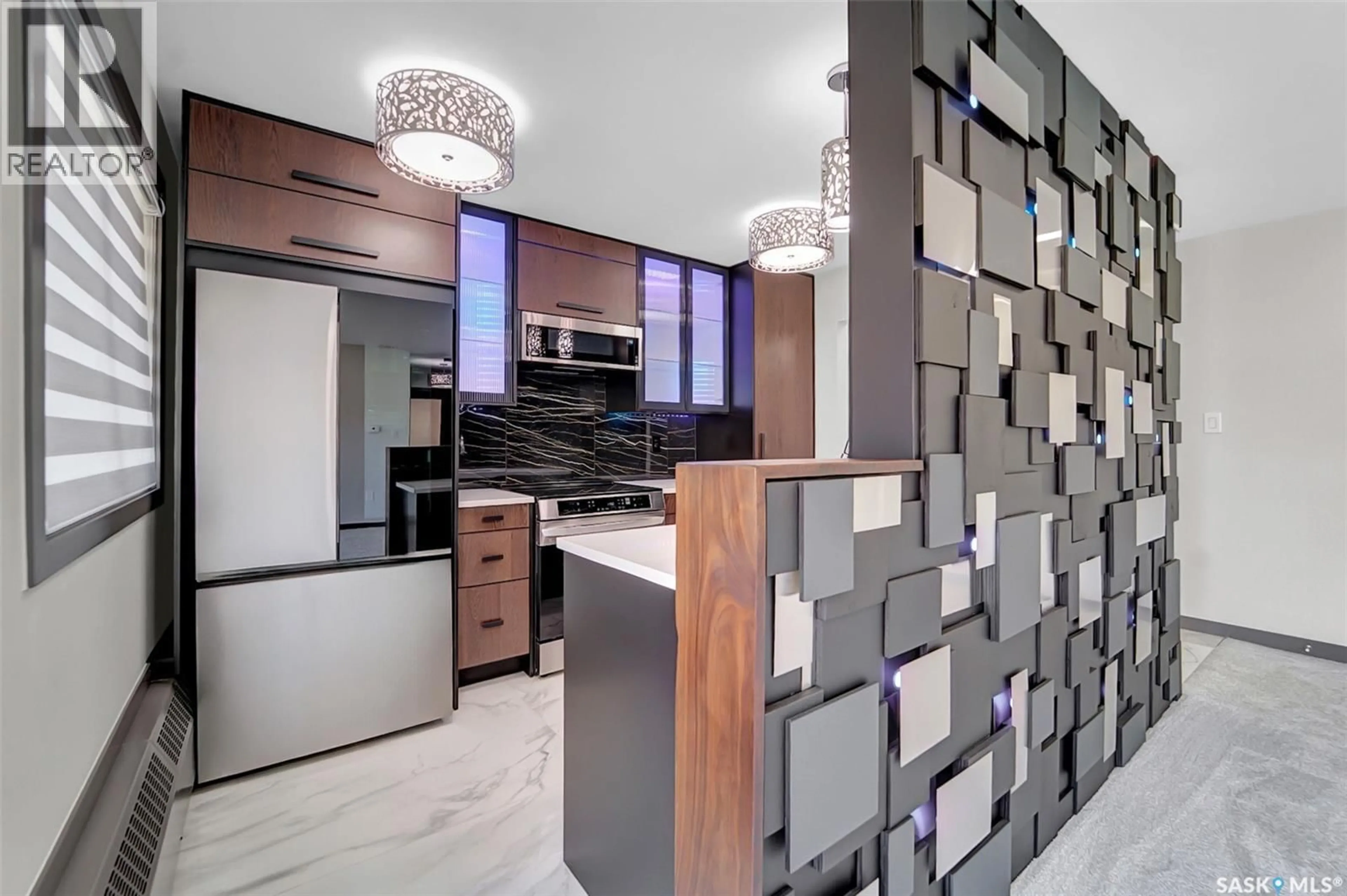 Contemporary kitchen, ceramic/tile floor for 6 1604 MAIN STREET, Saskatoon Saskatchewan S7H0L7