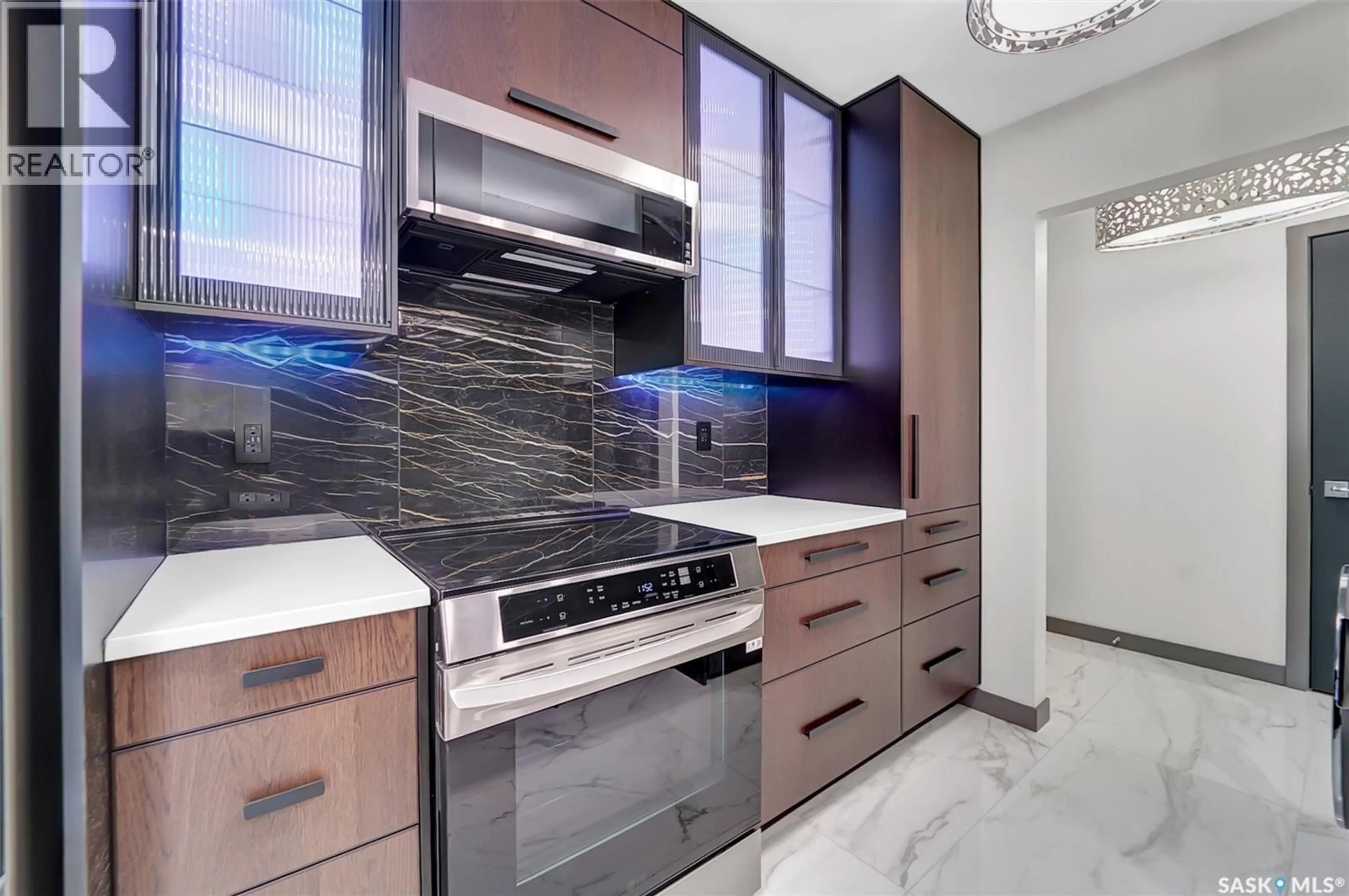 Contemporary kitchen, ceramic/tile floor for 6 1604 MAIN STREET, Saskatoon Saskatchewan S7H0L7