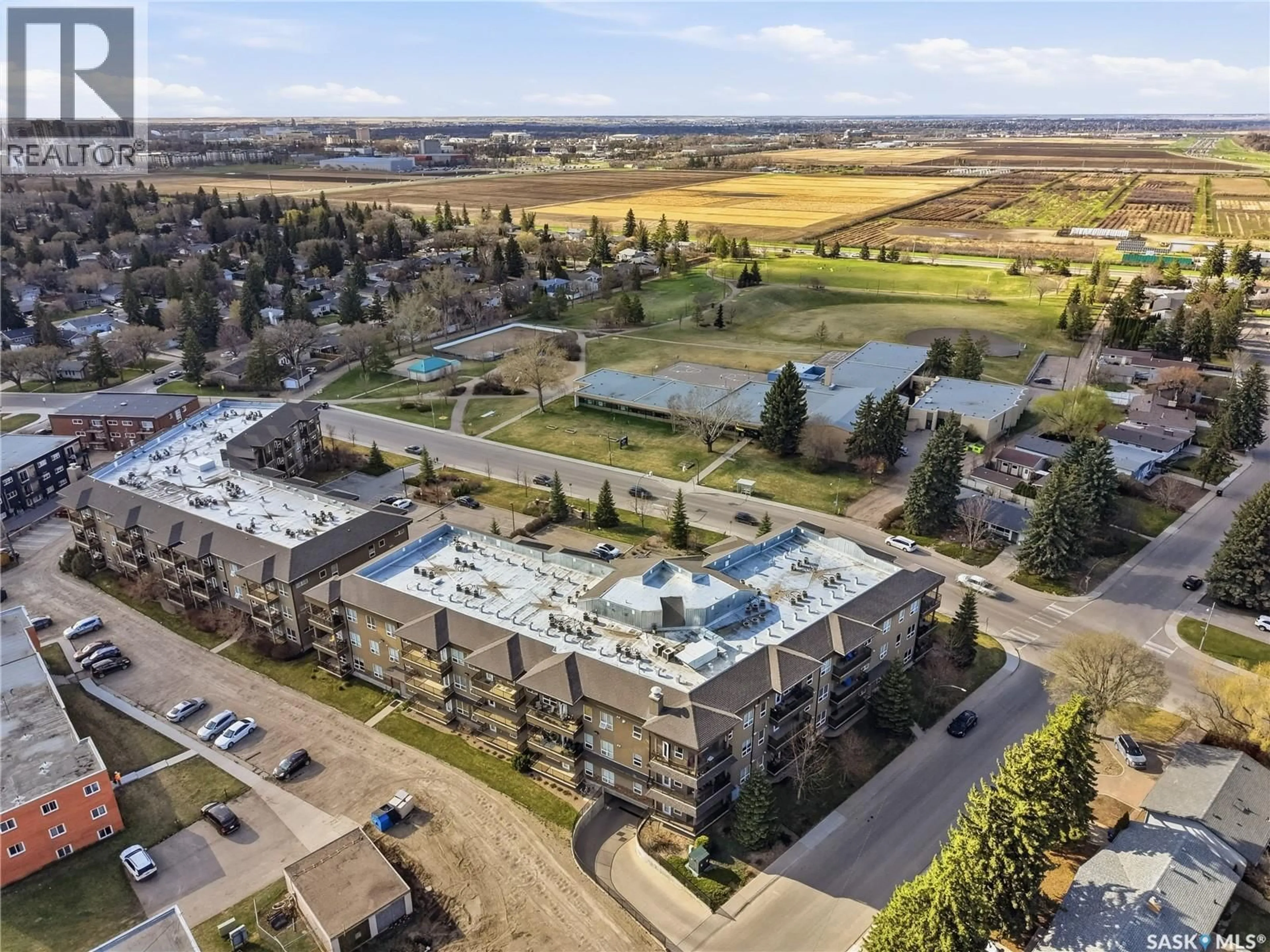A pic from outside/outdoor area/front of a property/back of a property/a pic from drone, unknown for 209 - 2730 MAIN STREET, Saskatoon Saskatchewan S7H0M2