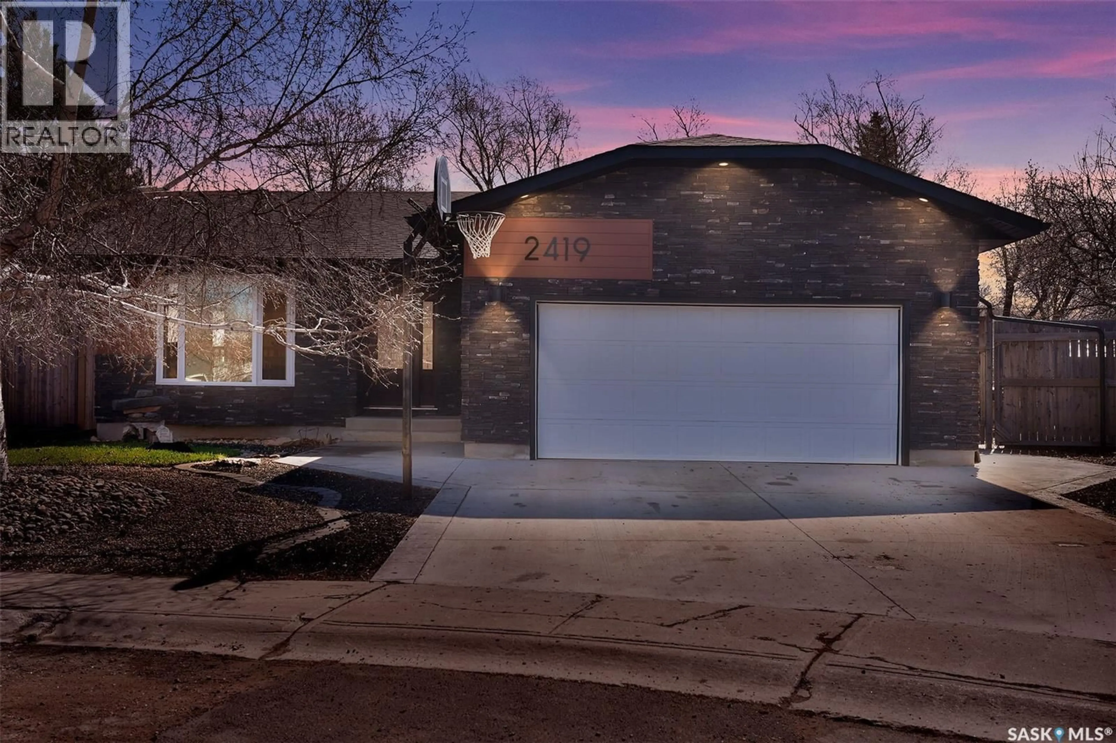 Home with brick exterior material, street for E - 2419 GLAMIS PLACE, Regina Saskatchewan S4V1A5