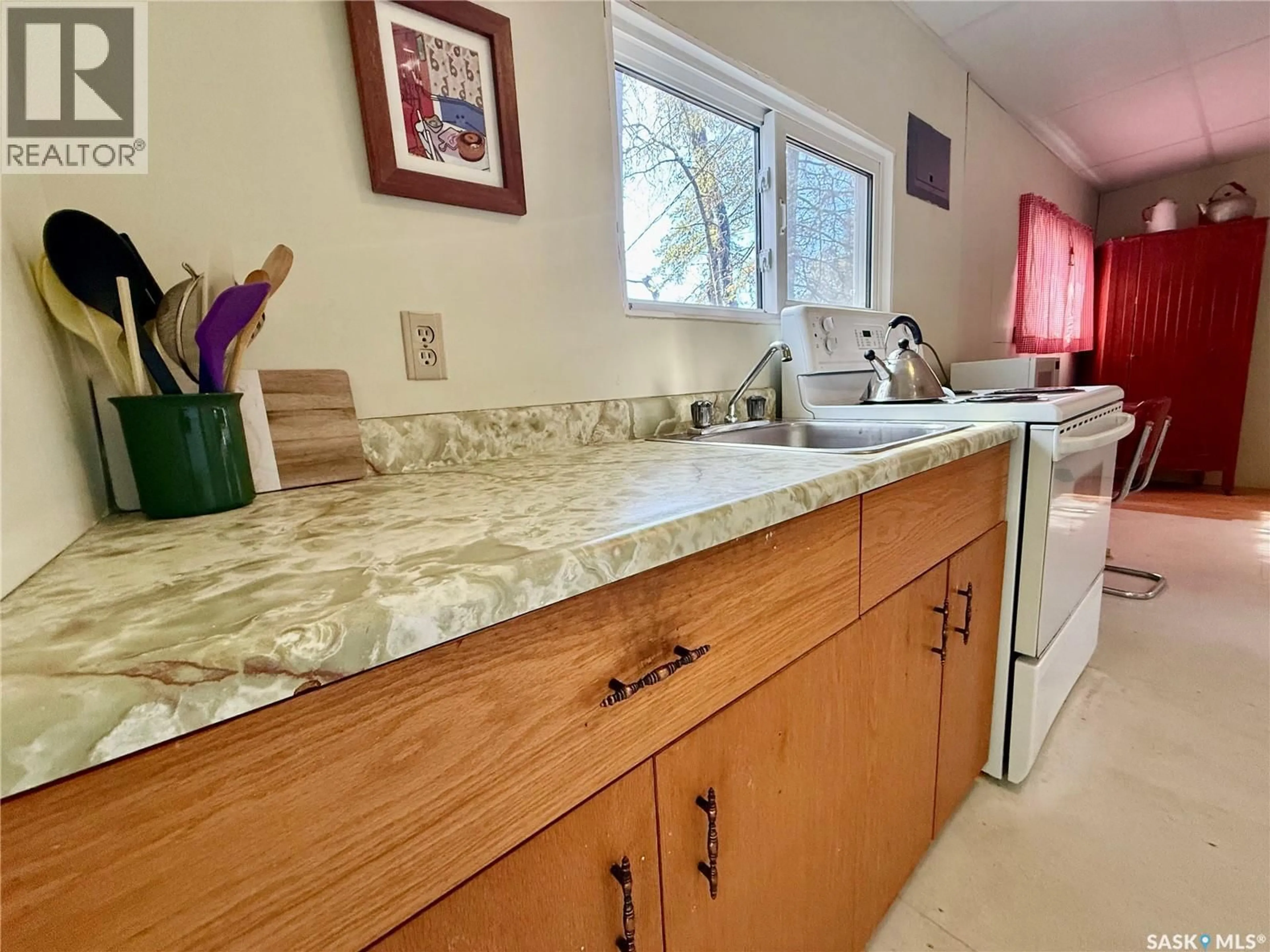 Standard kitchen, ceramic/tile floor for 95 MAIN STREET, Candle Lake Saskatchewan S0J3E0