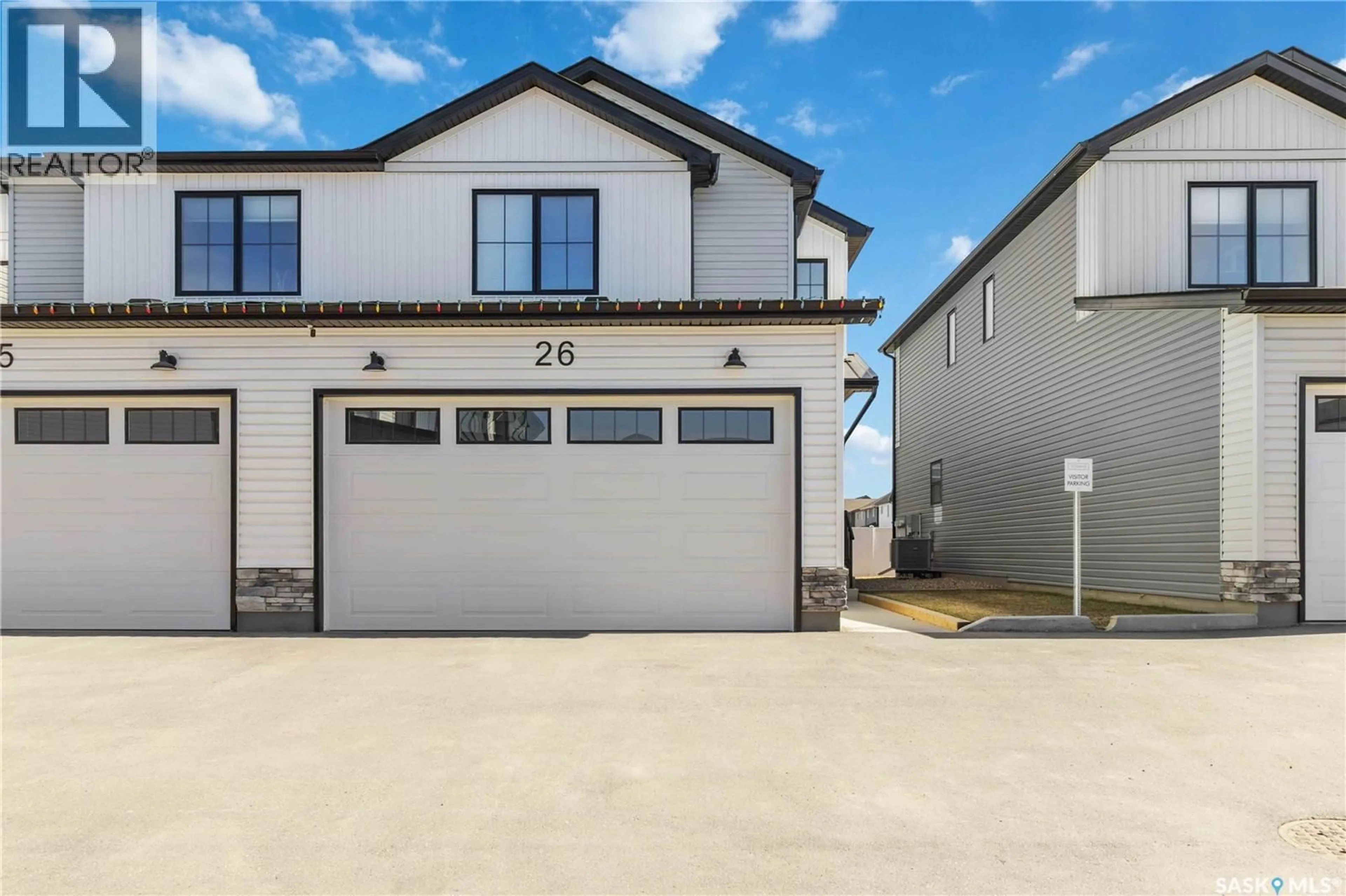 Home with vinyl exterior material, street for 26 625 DAGNONE CRESCENT, Saskatoon Saskatchewan S7V1K9