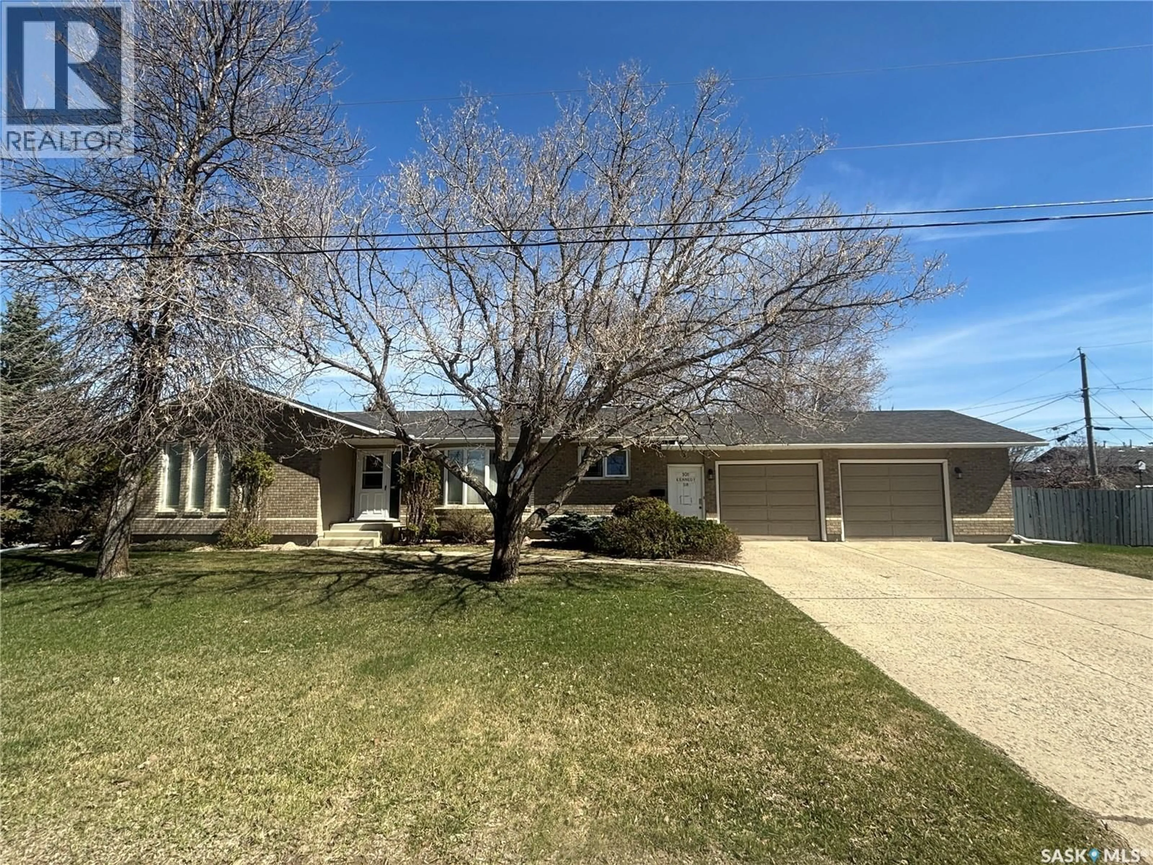 A pic from outside/outdoor area/front of a property/back of a property/a pic from drone, street for 101 KENNEDY DRIVE, Melfort Saskatchewan S0E1A0
