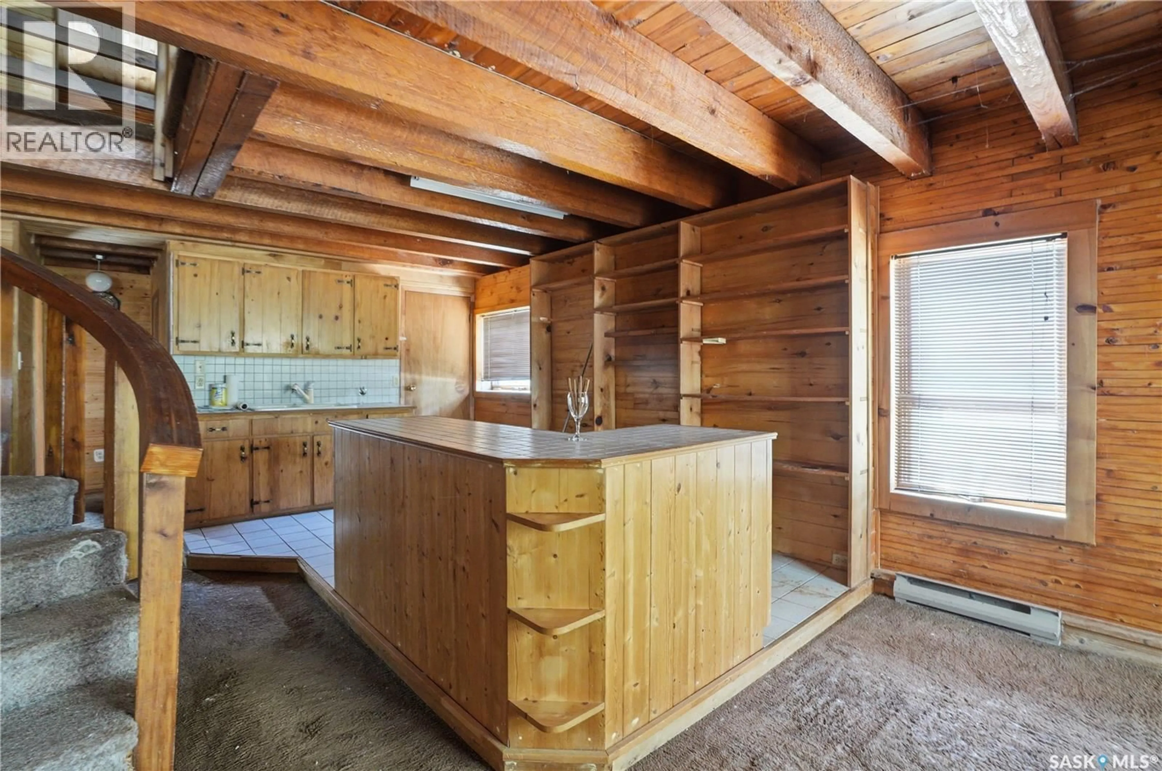Rustic kitchen, wood/laminate floor for 17 MCCORDICK STREET, Shields Saskatchewan S7C0A1