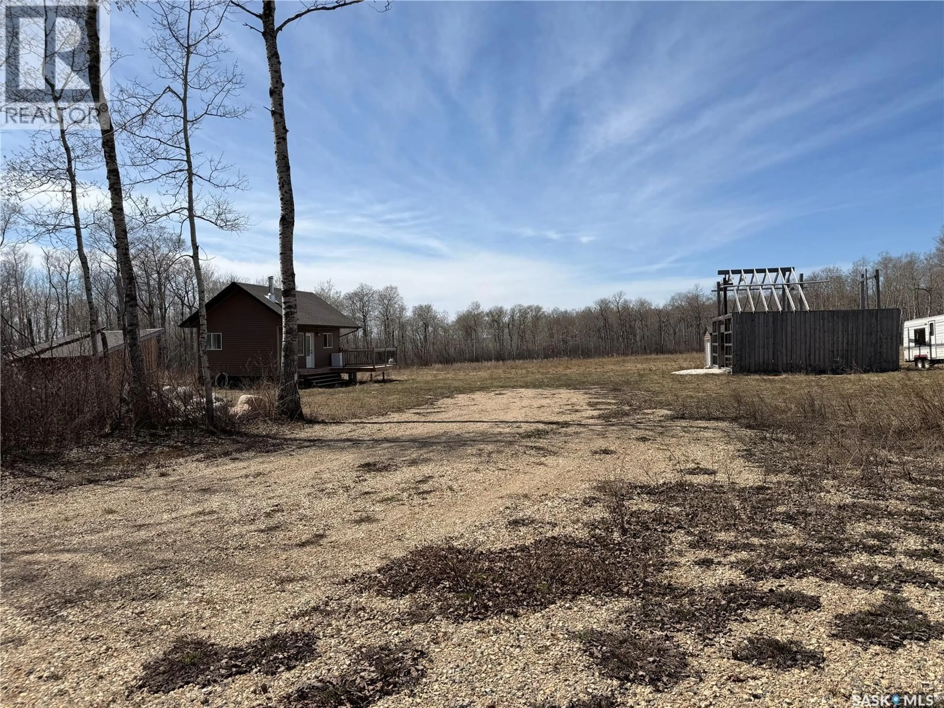A pic from outside/outdoor area/front of a property/back of a property/a pic from drone, forest/trees view for SKJERPEN ACREAGE, Star City Rm No. 428 Saskatchewan S0E1A0