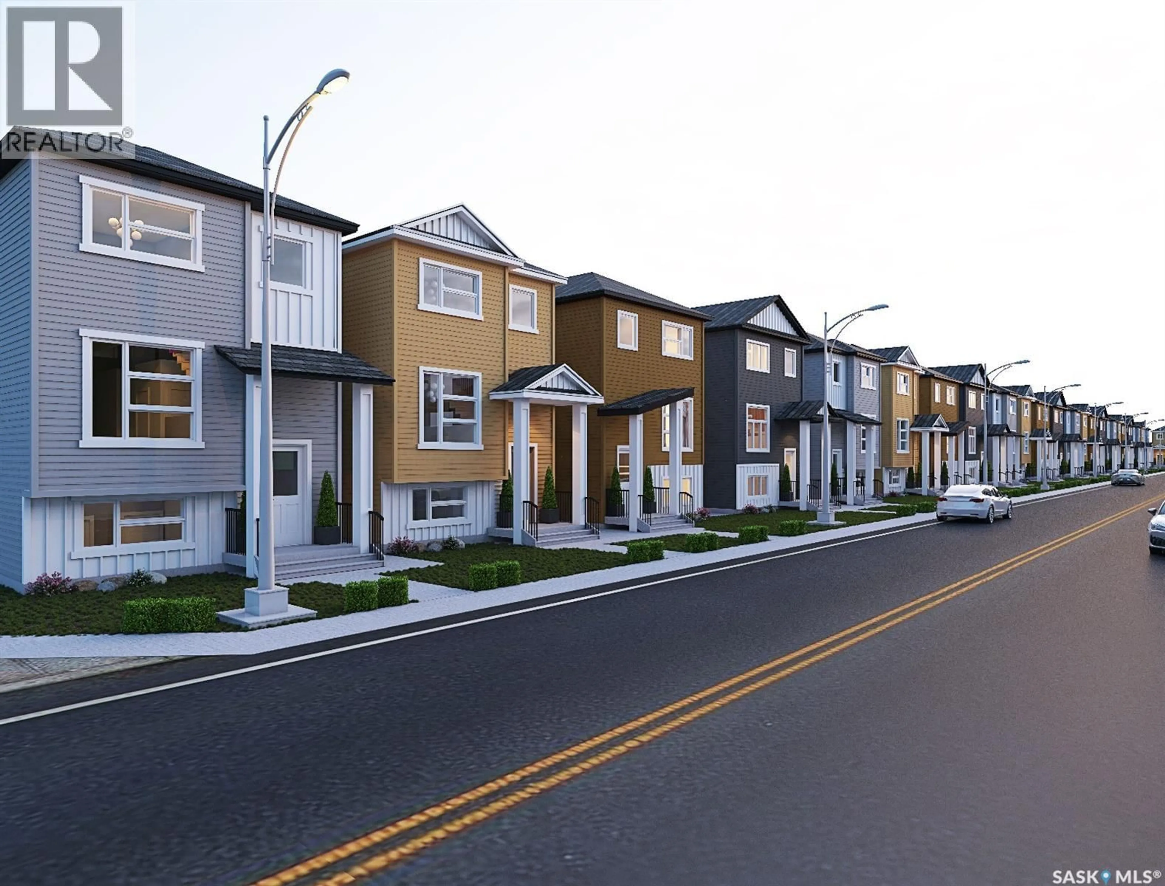 Home with vinyl exterior material, street for 825 KENSINGTON BOULEVARD, Saskatoon Saskatchewan S7L7R8