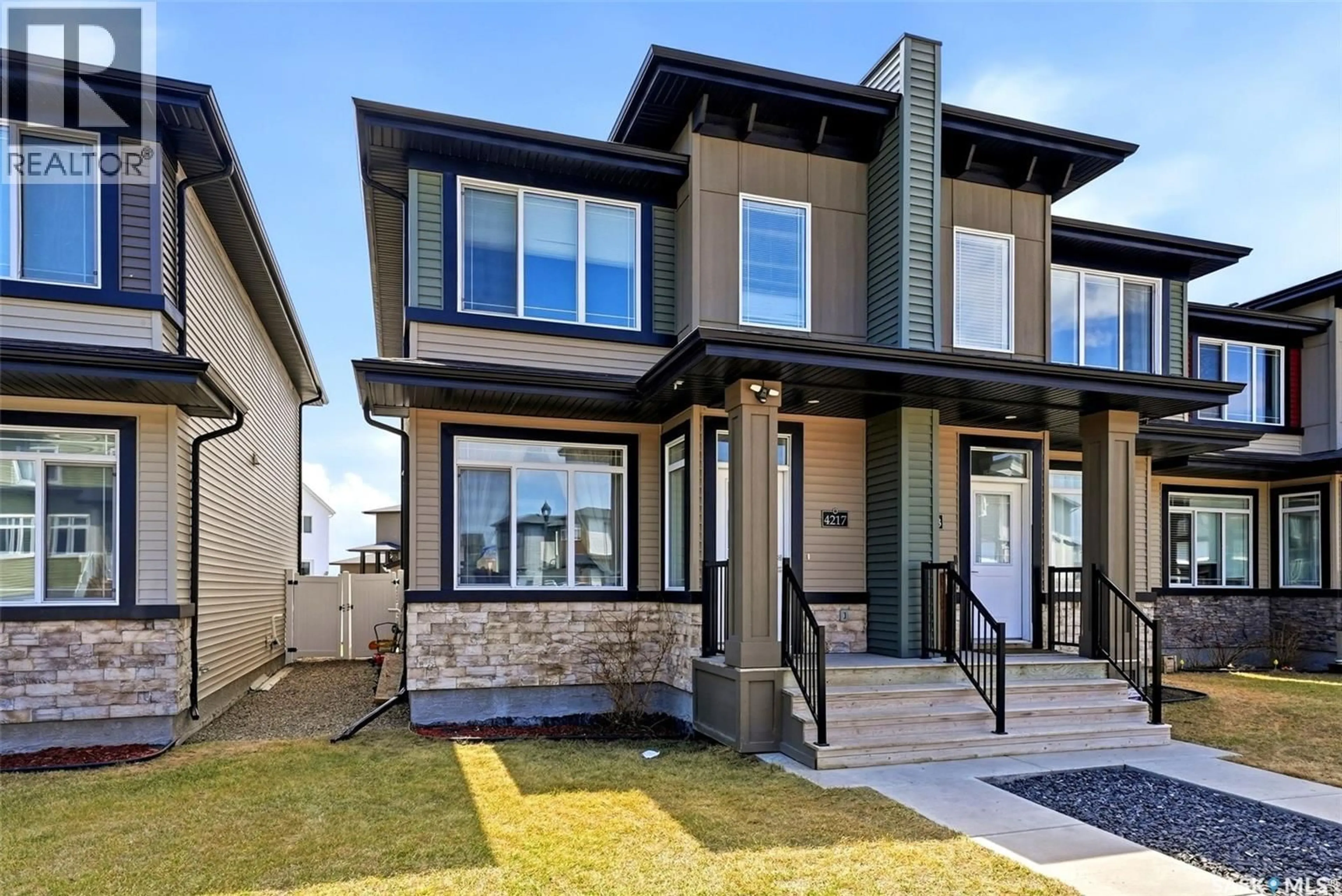 Home with vinyl exterior material, street for 4217 E KELLER AVENUE, Regina Saskatchewan S4V3P8