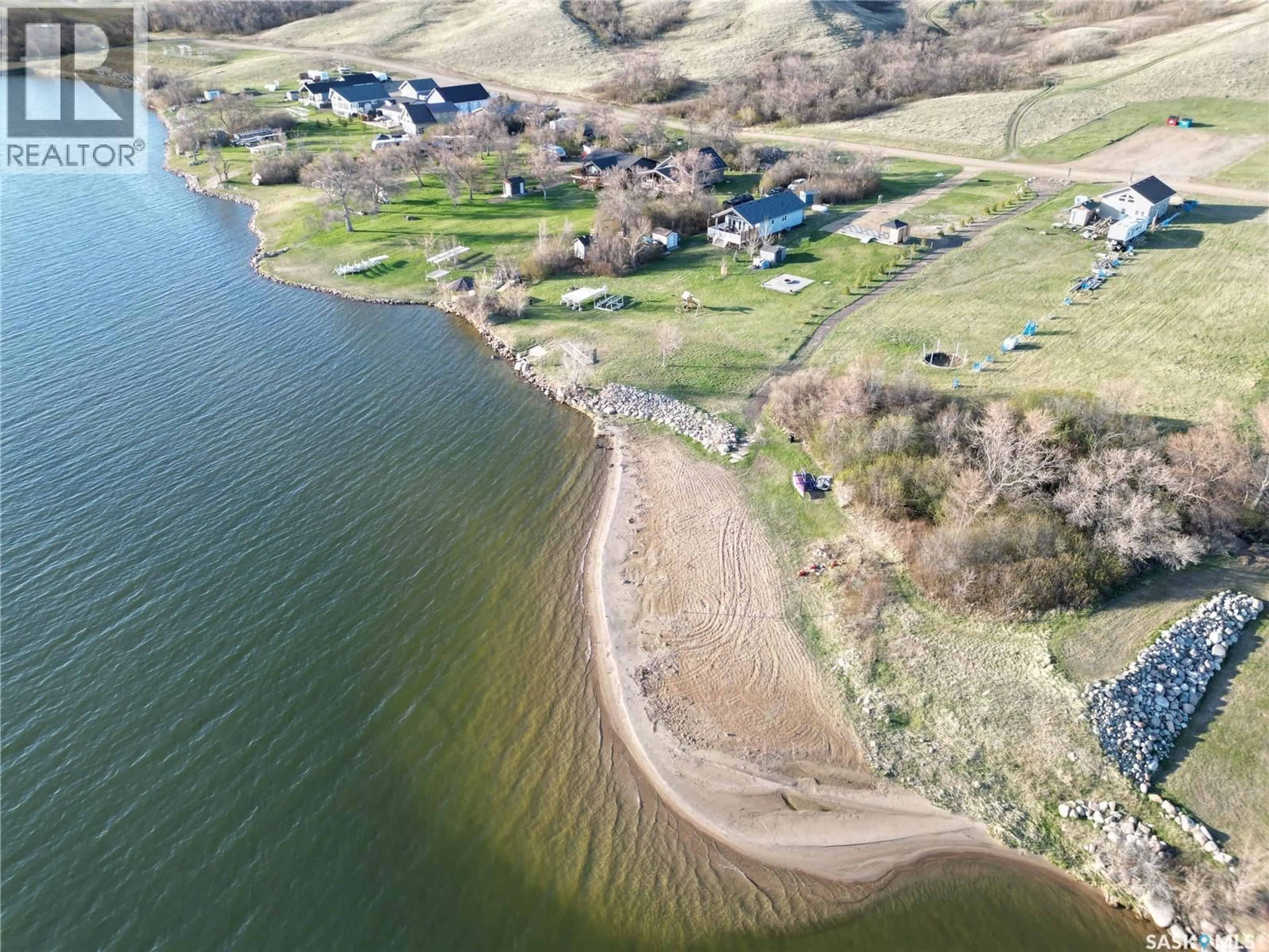 A pic from outside/outdoor area/front of a property/back of a property/a pic from drone, water/lake/river/ocean view for 48 NORTH SHORE DRIVE, Dufferin Rm No. 190 Saskatchewan S0G1P0