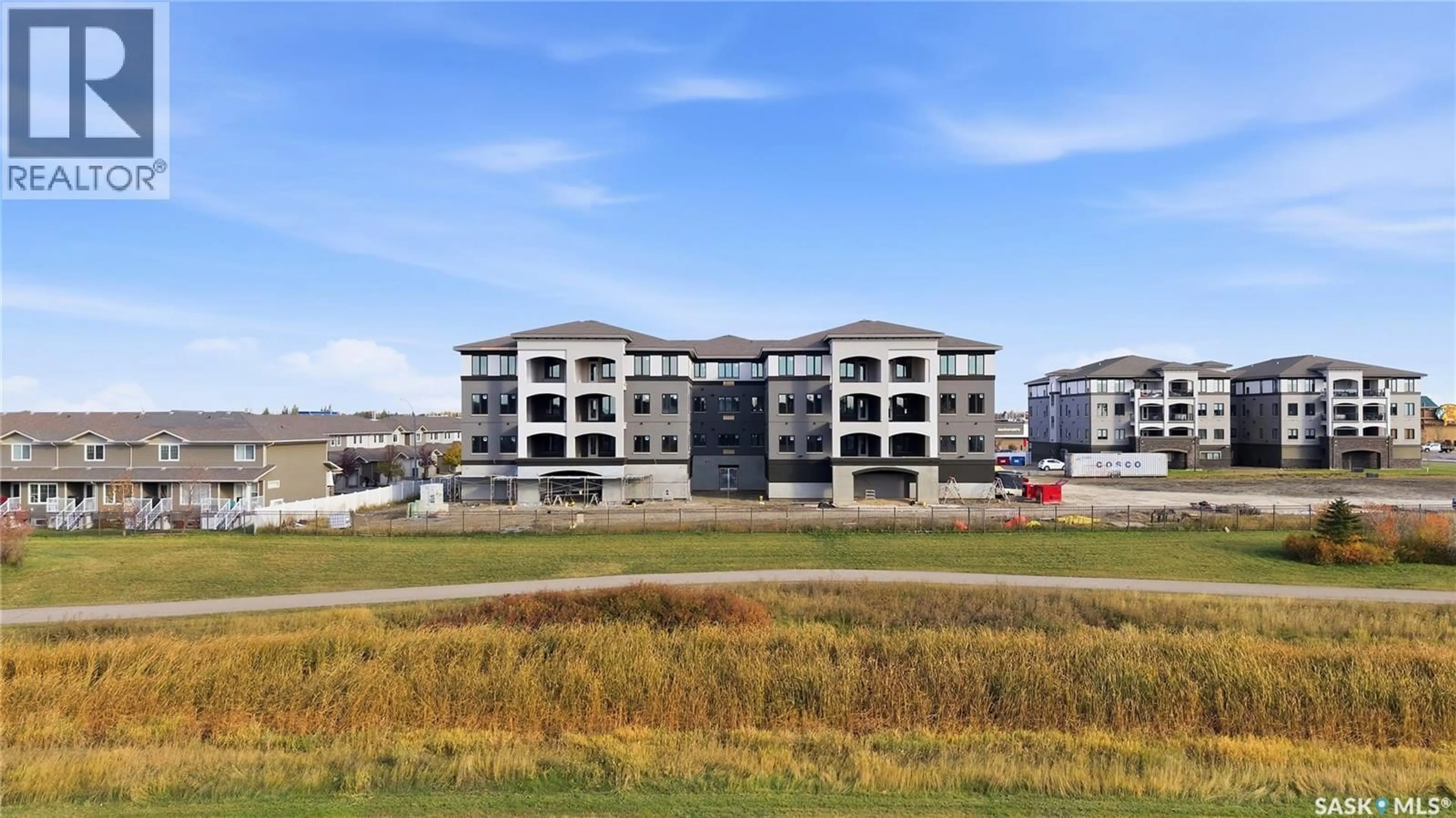 A pic from outside/outdoor area/front of a property/back of a property/a pic from drone, building for 401 - 4594 HARBOUR LANDING DRIVE, Regina Saskatchewan S4W0R8