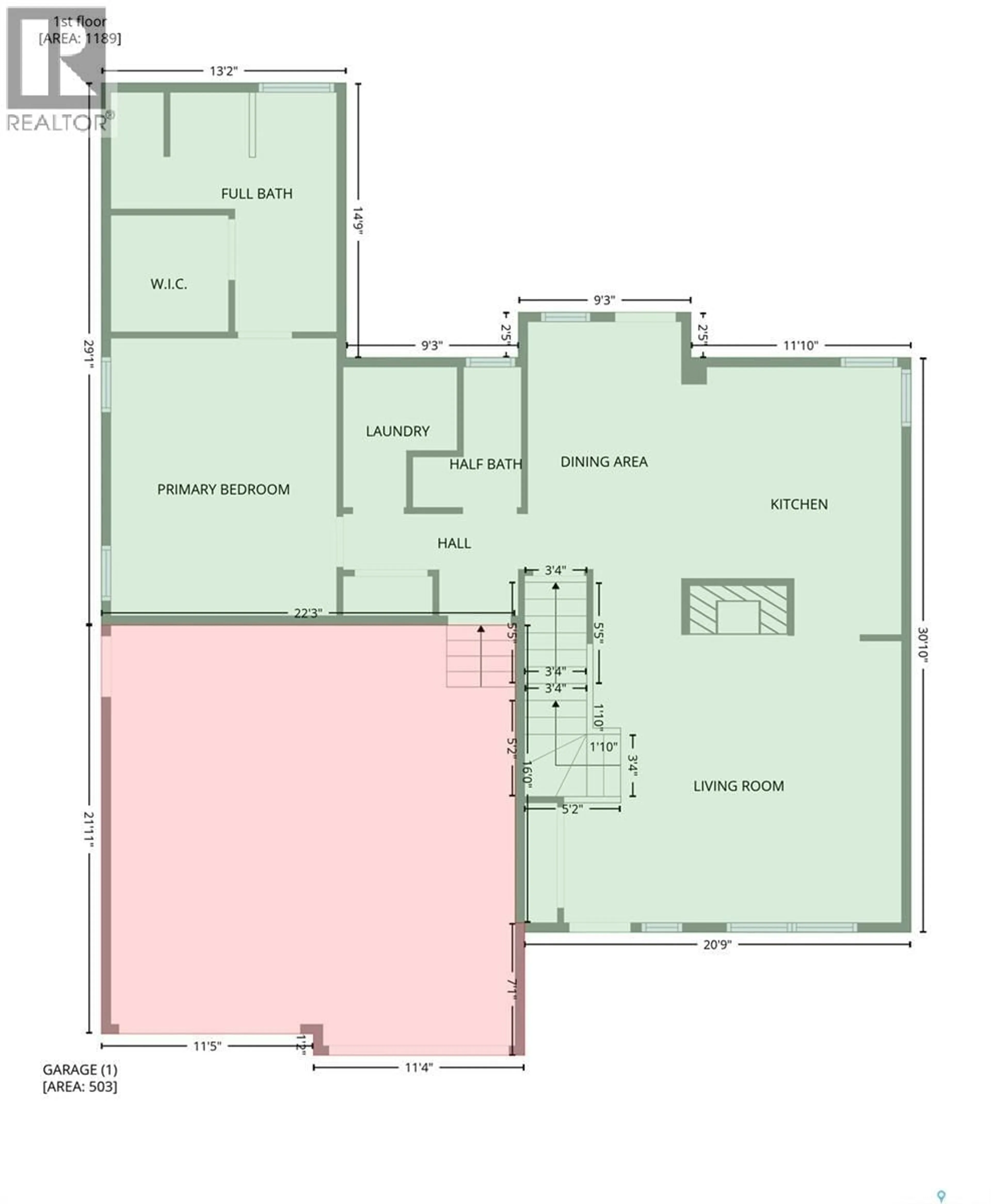 Floor plan for 102 TEAL CRESCENT, Saskatoon Saskatchewan S7T0P9