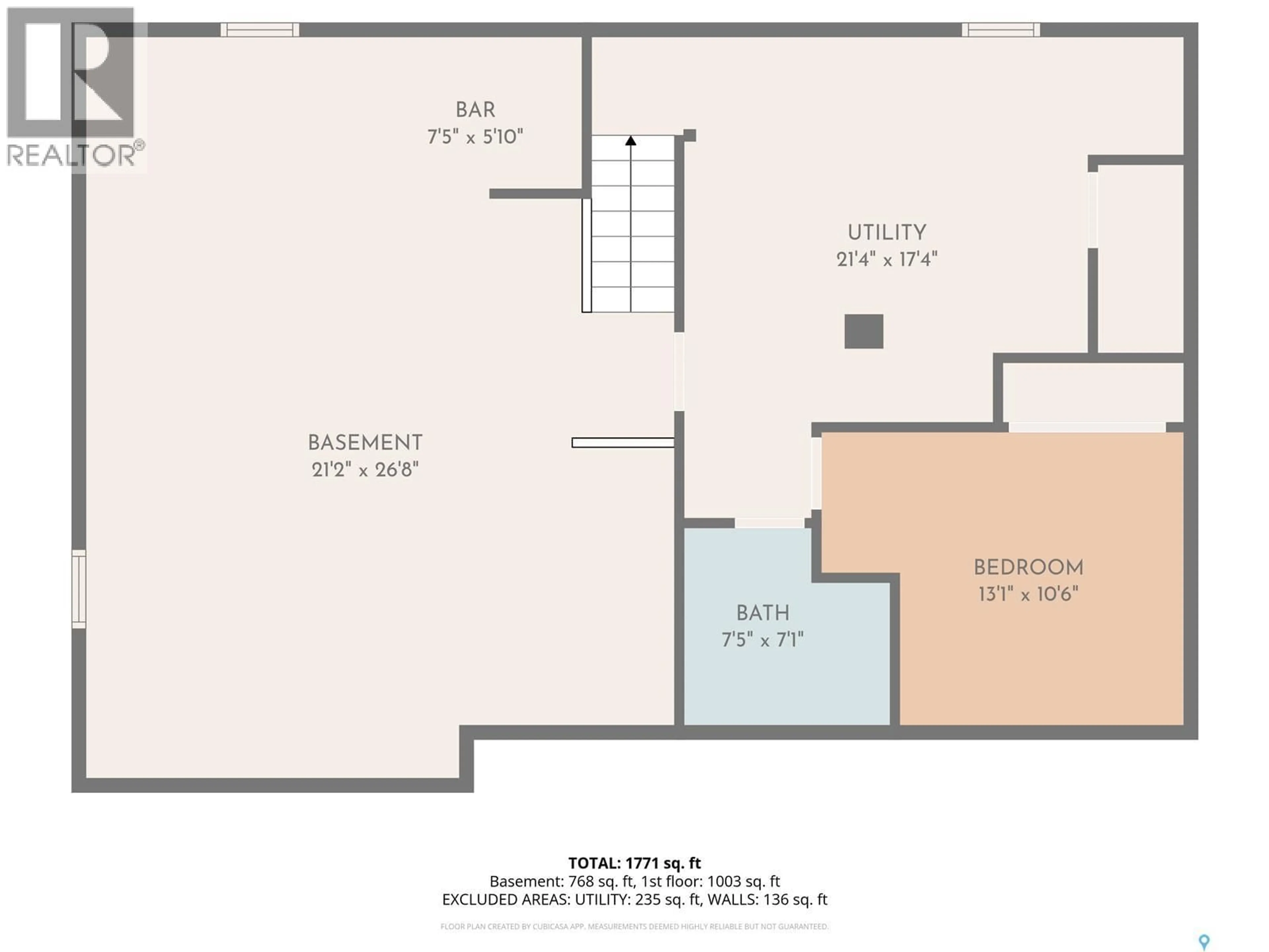 Floor plan for 14 WOODWARD AVENUE, Regina Saskatchewan S4R3H1