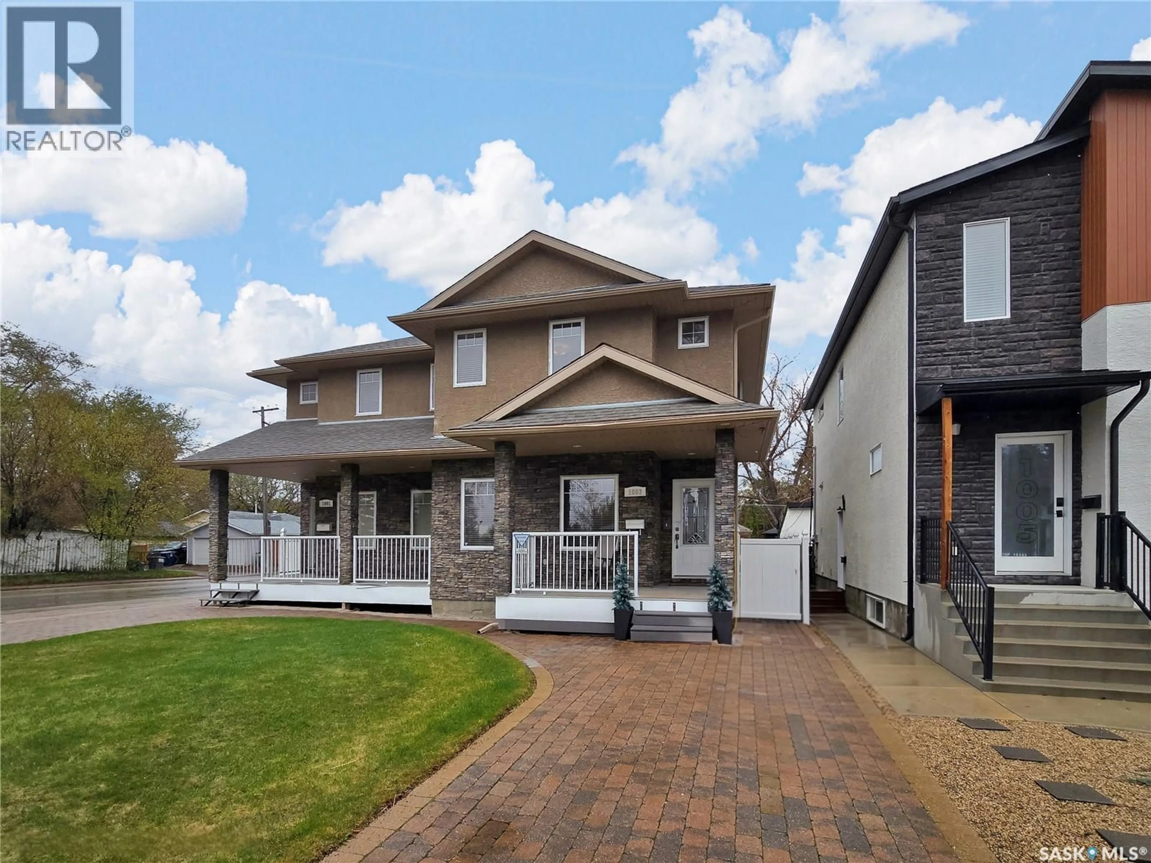 Home with brick exterior material, street for 1003 5TH STREET, Saskatoon Saskatchewan S7H1H3