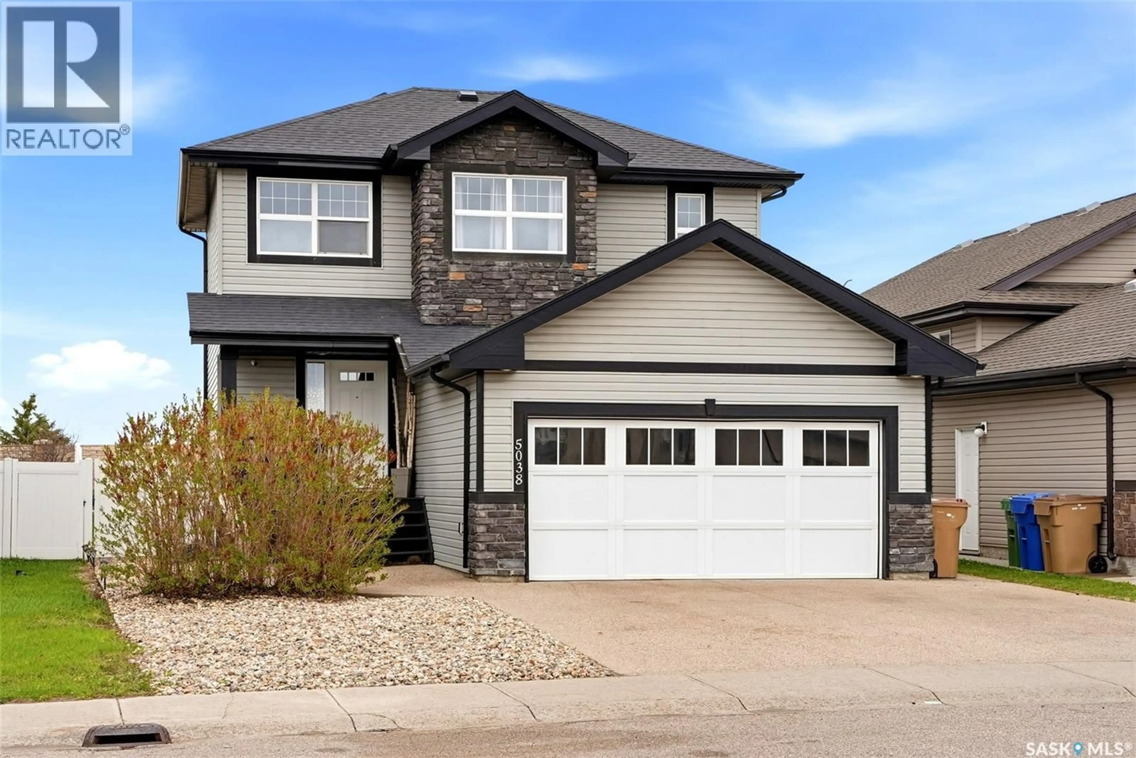 Home with vinyl exterior material, street for 5038 ANTHONY WAY, Regina Saskatchewan S4X0H4