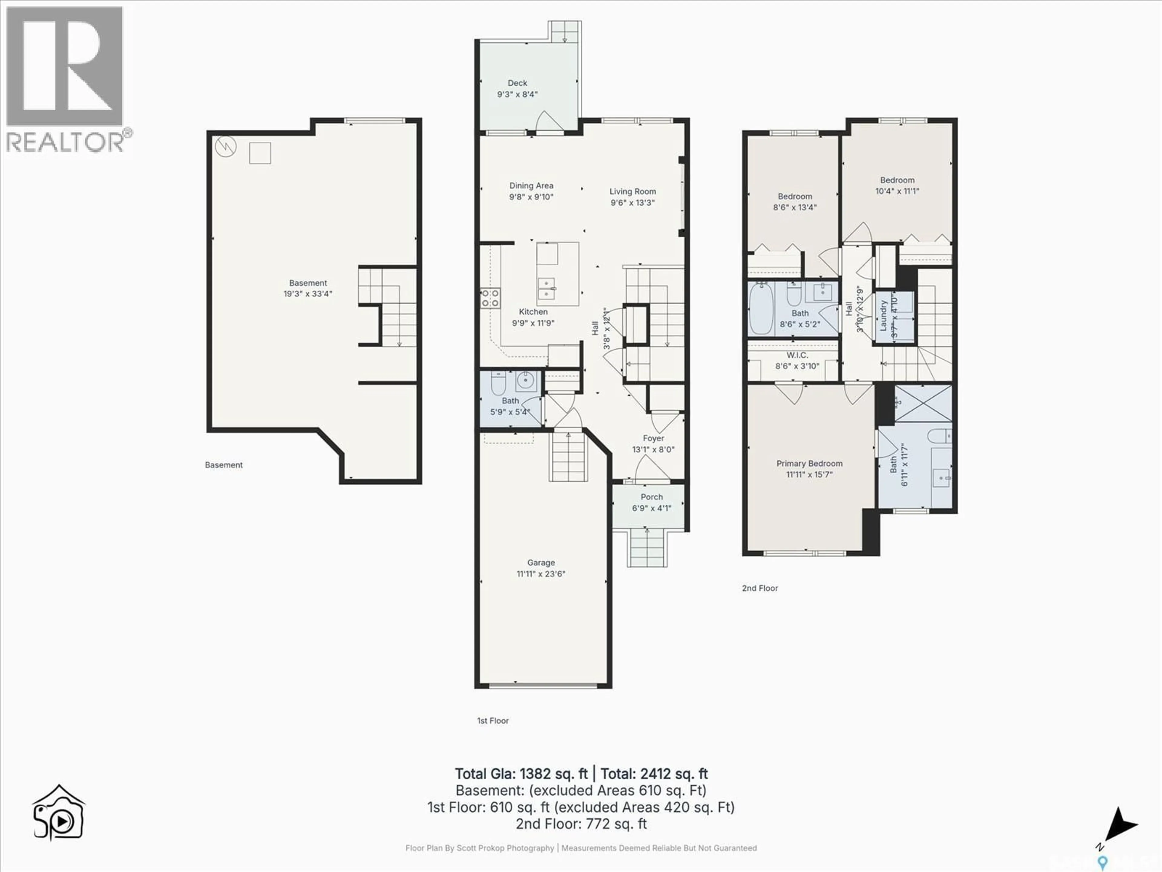 Floor plan for 348 BRIGHTON GATE, Saskatoon Saskatchewan S7V0P9