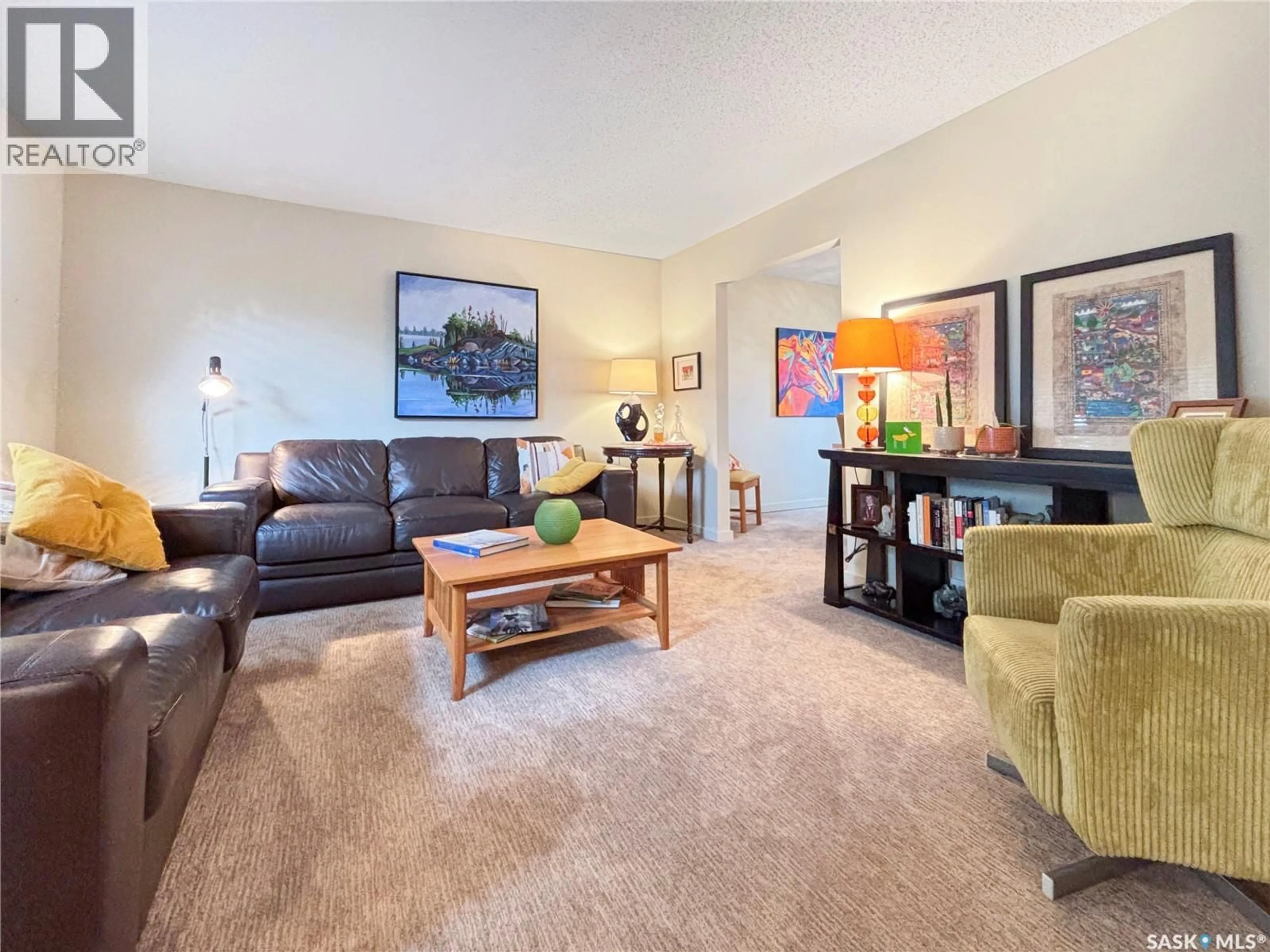 Living room with furniture, carpet floor for 355 BALL CRESCENT, Saskatoon Saskatchewan S7K6E3