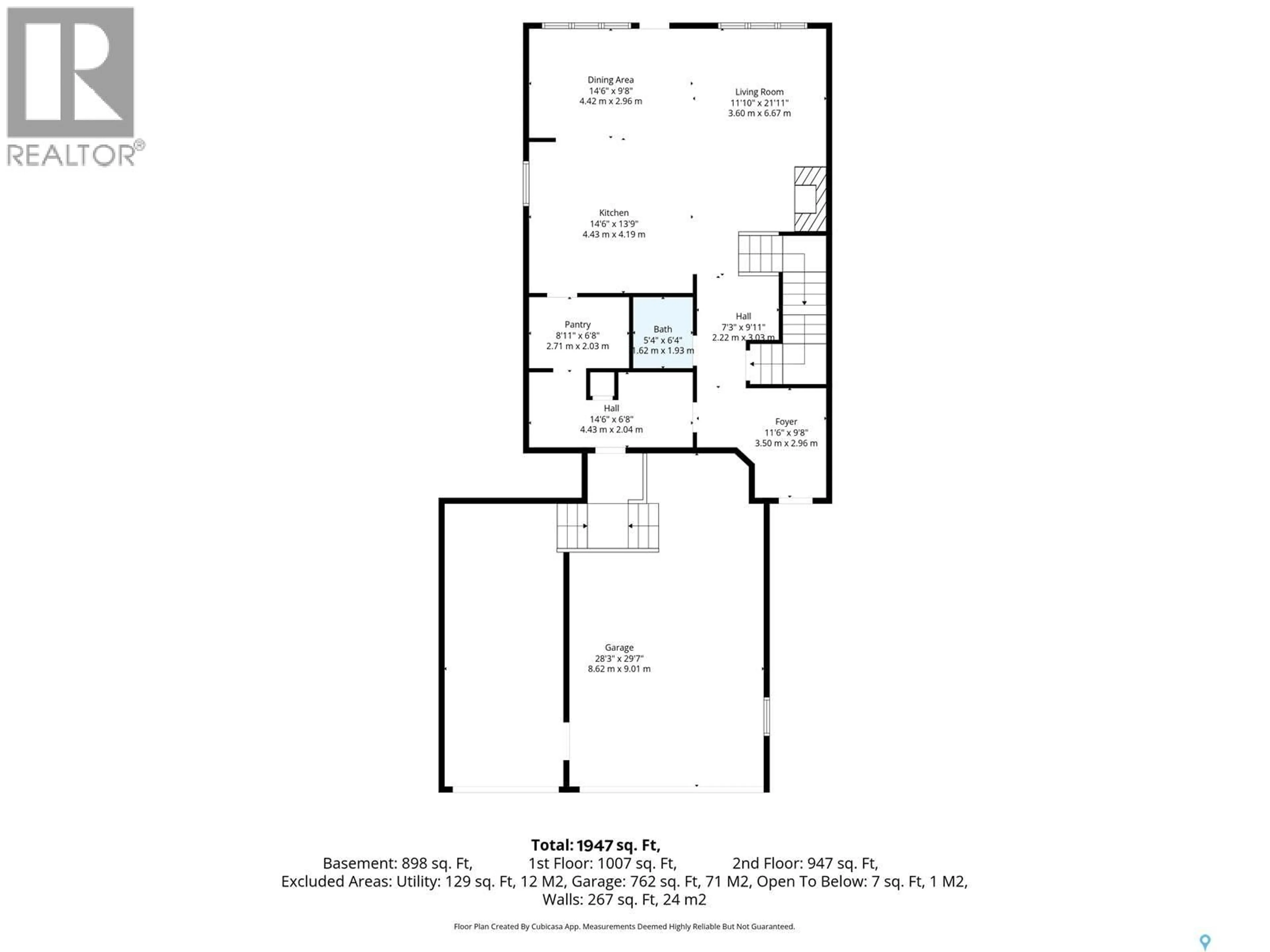 Floor plan for 140 FORSEY AVENUE, Saskatoon Saskatchewan S7W0Z6